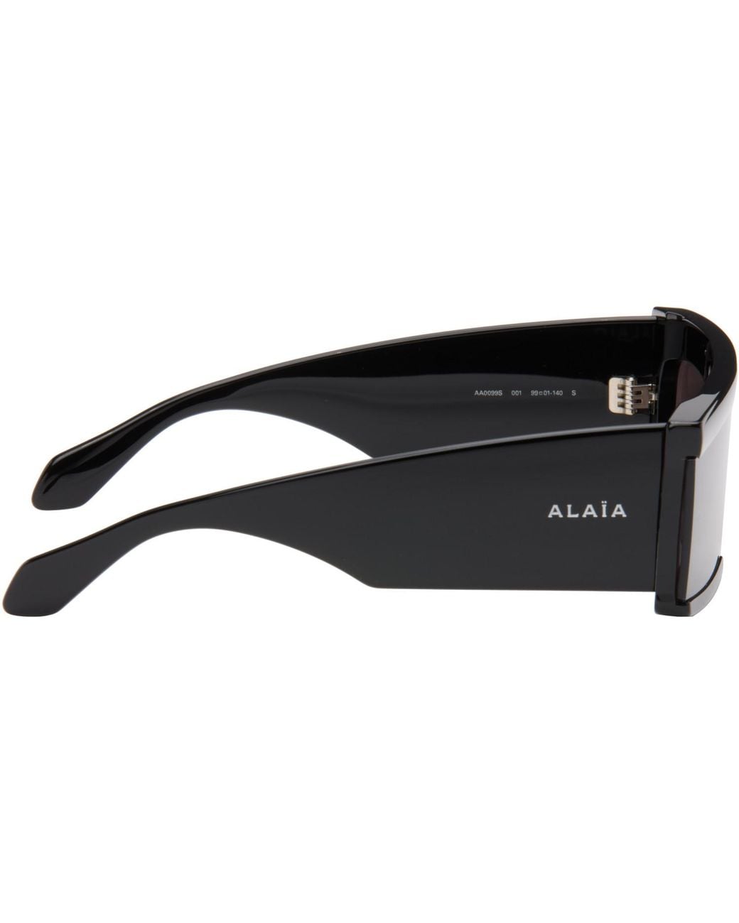 Alaïa Gray Rectangular Mask Sunglasses