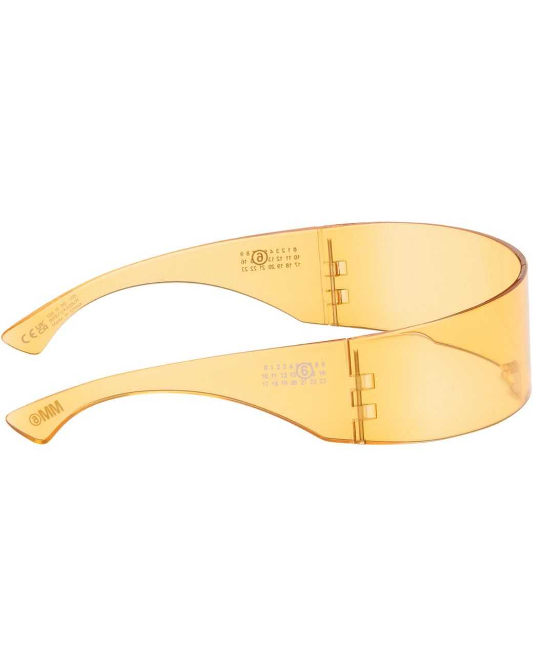 MM6 by Maison Margiela Black Ssense Exclusive Shield Sunglasses for men