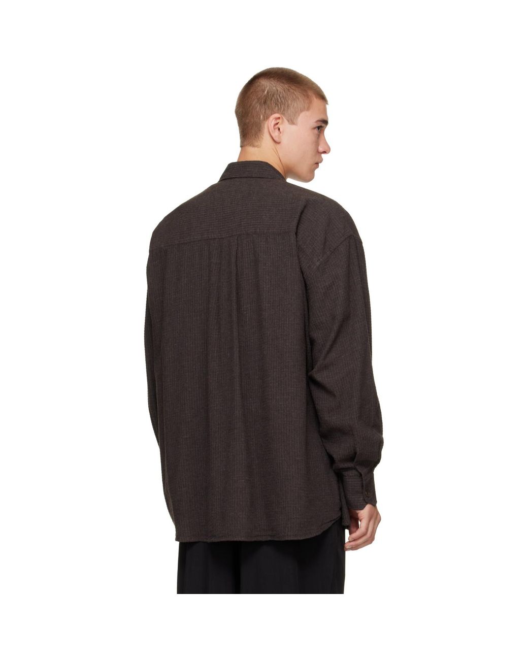 Our Legacy Brown Borrowed Shirt for men