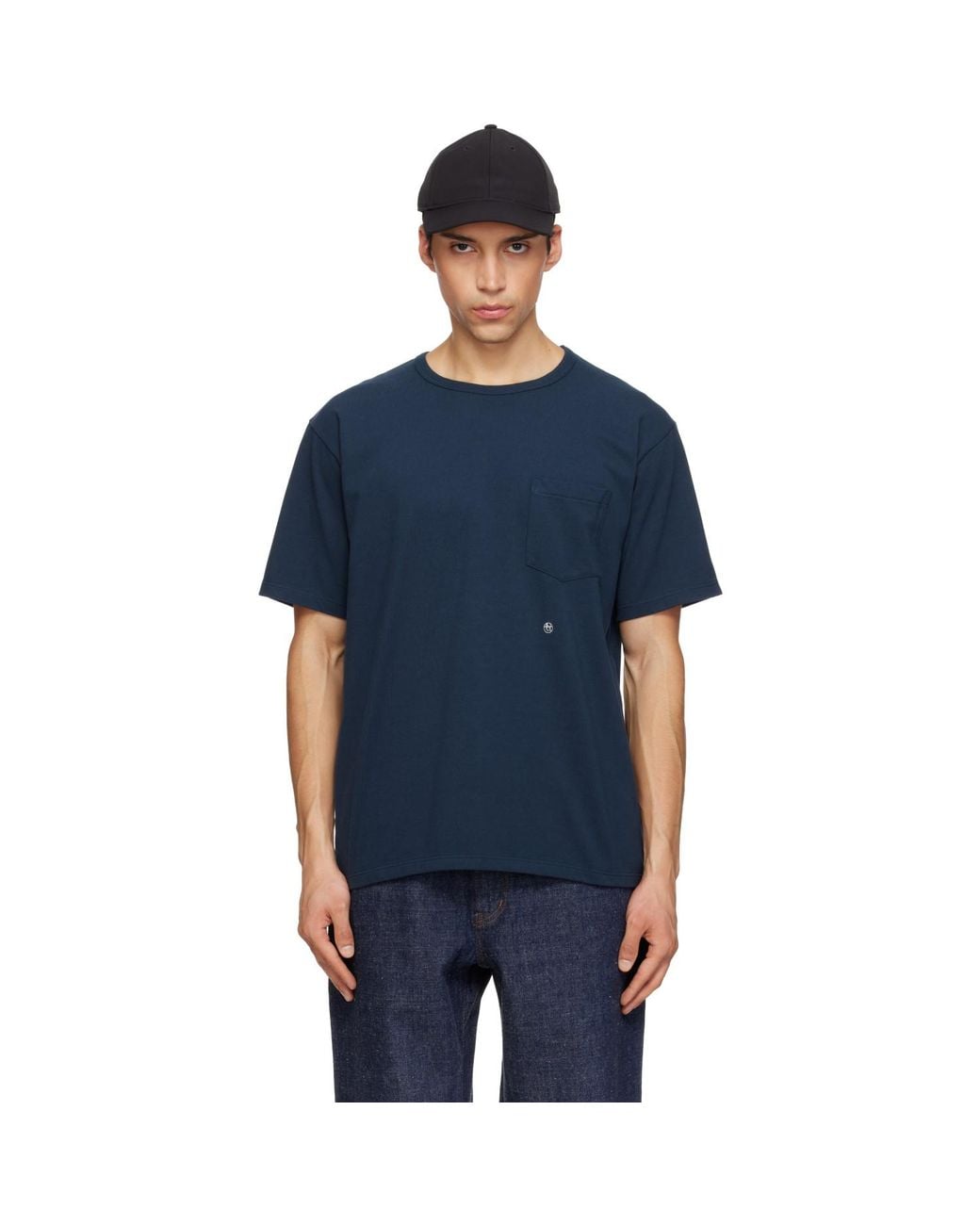 Nanamica Coolmax Jersey Pocket T-Shirt in Blue for Men | Lyst