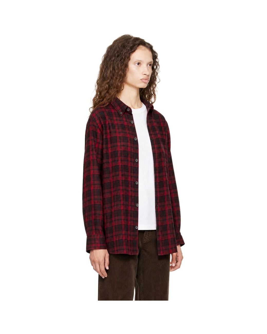 DUNST Red Checked Flannel Bd Shirt