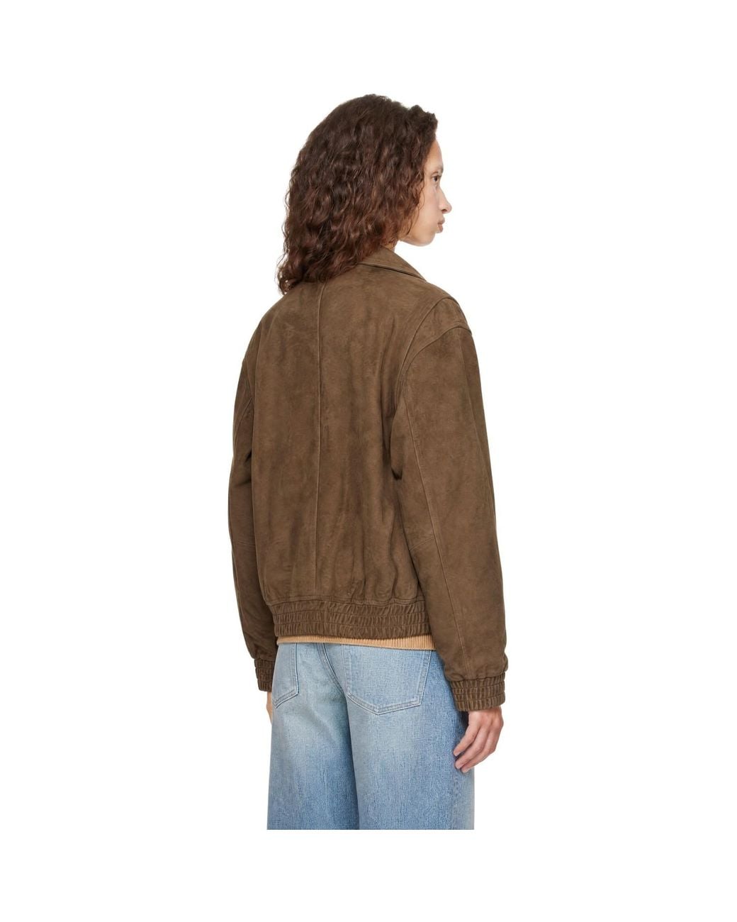 DUNST Brown Refined Suede Blouson Jacket