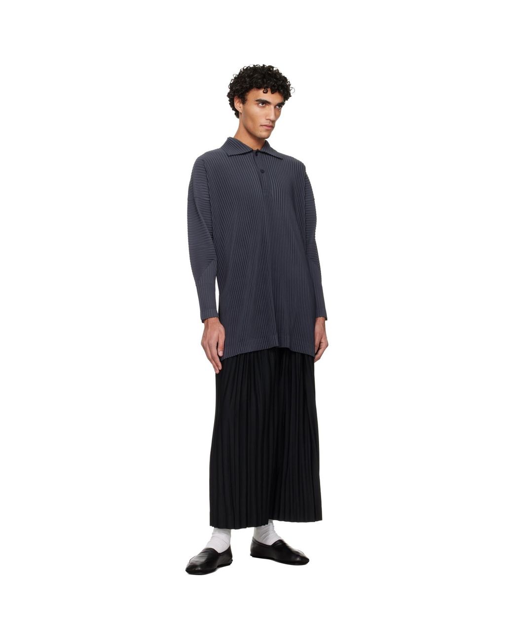 Homme Plissé Issey Miyake Black Monthly Colors December Trousers for men
