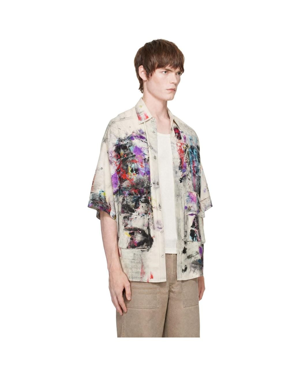 Acne Multicolor Printed Shirt for men