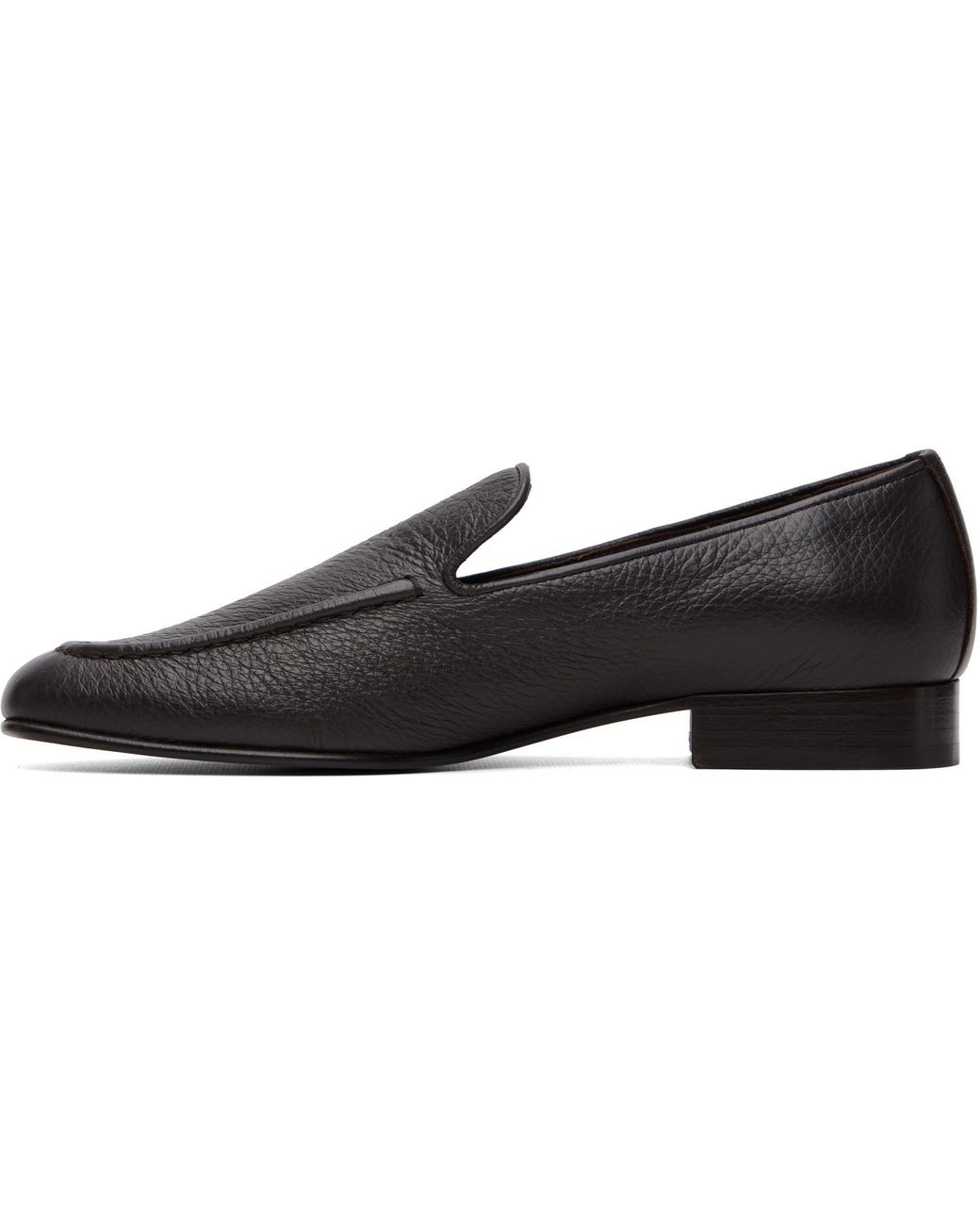 Studio Nicholson Black Elkann Leather Loafers