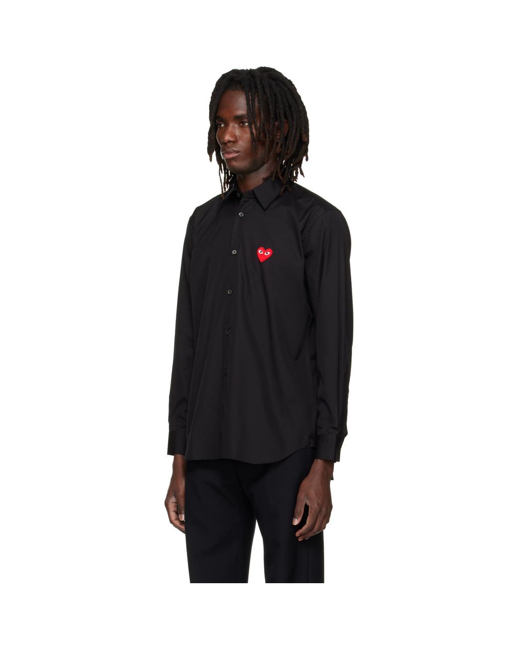 COMME DES GARÇONS PLAY Black Heart Emblem Shirt for men