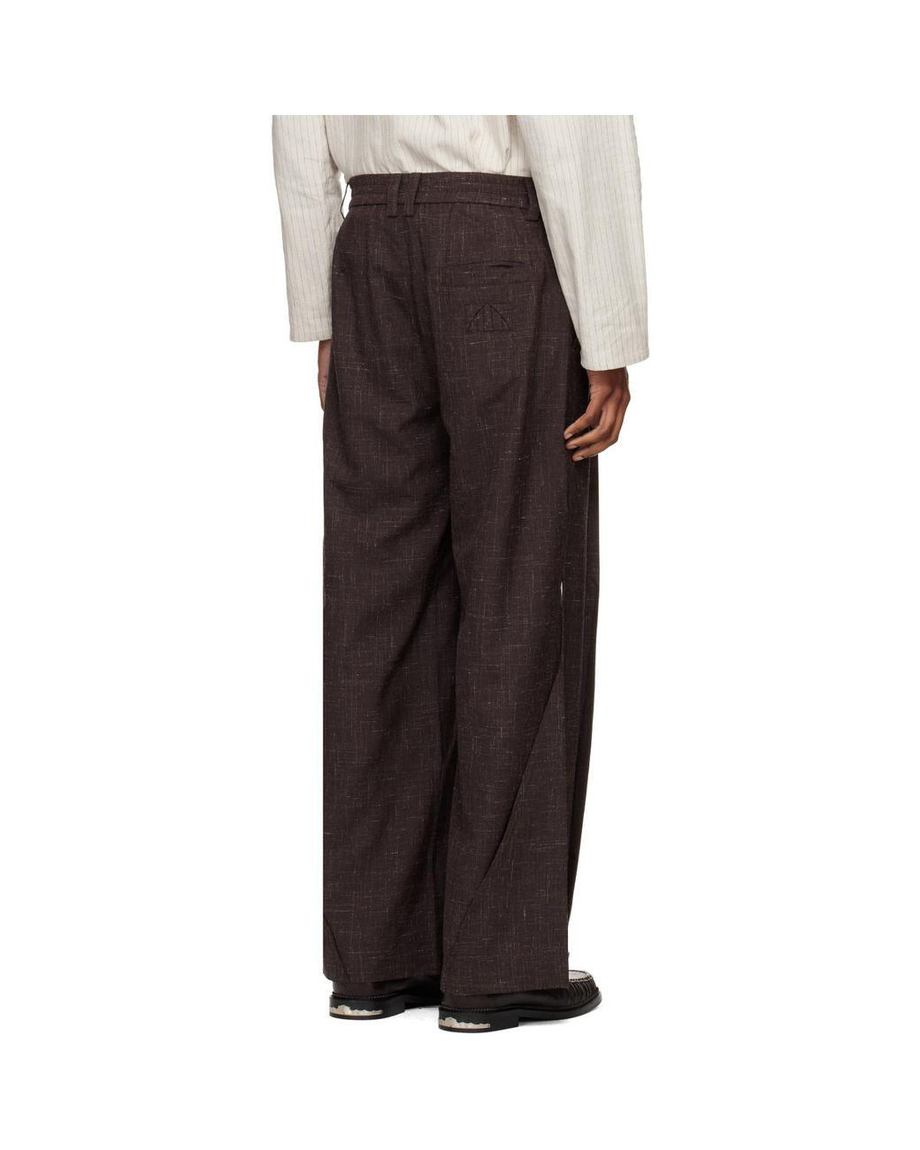 Pantalon Étagé Brun NULLUS pour homme en coloris Brown