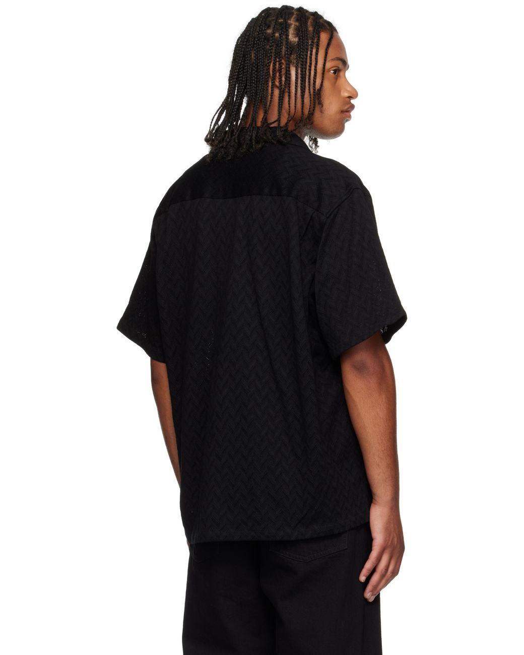 WTAPS Herringbone Shirt in Black for Men | Lyst