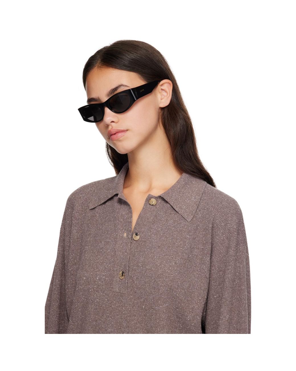 Loewe Gray Flash Small Cateye Sunglasses for men