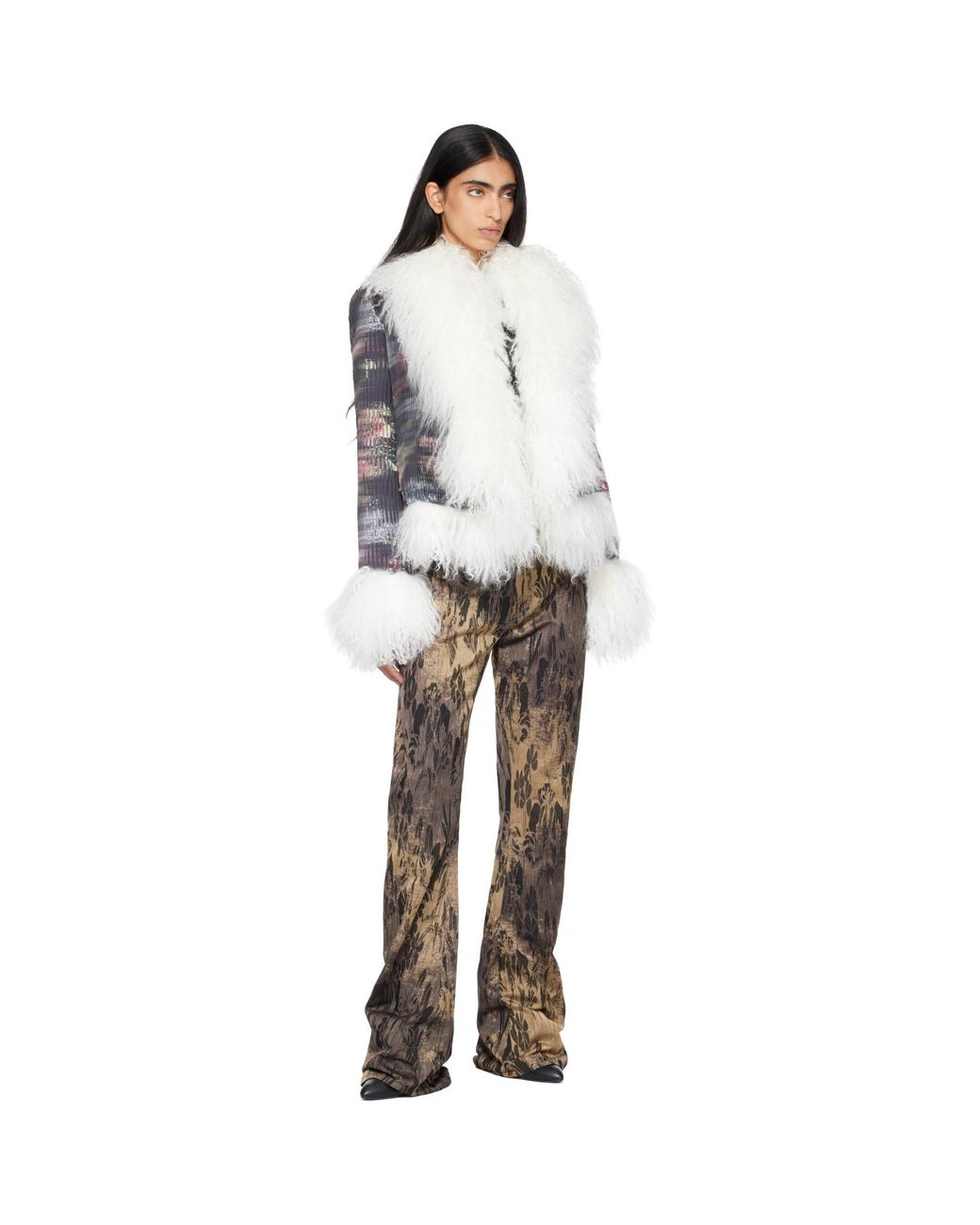 Petra Fargerstrom Metallic Jacquard Trousers