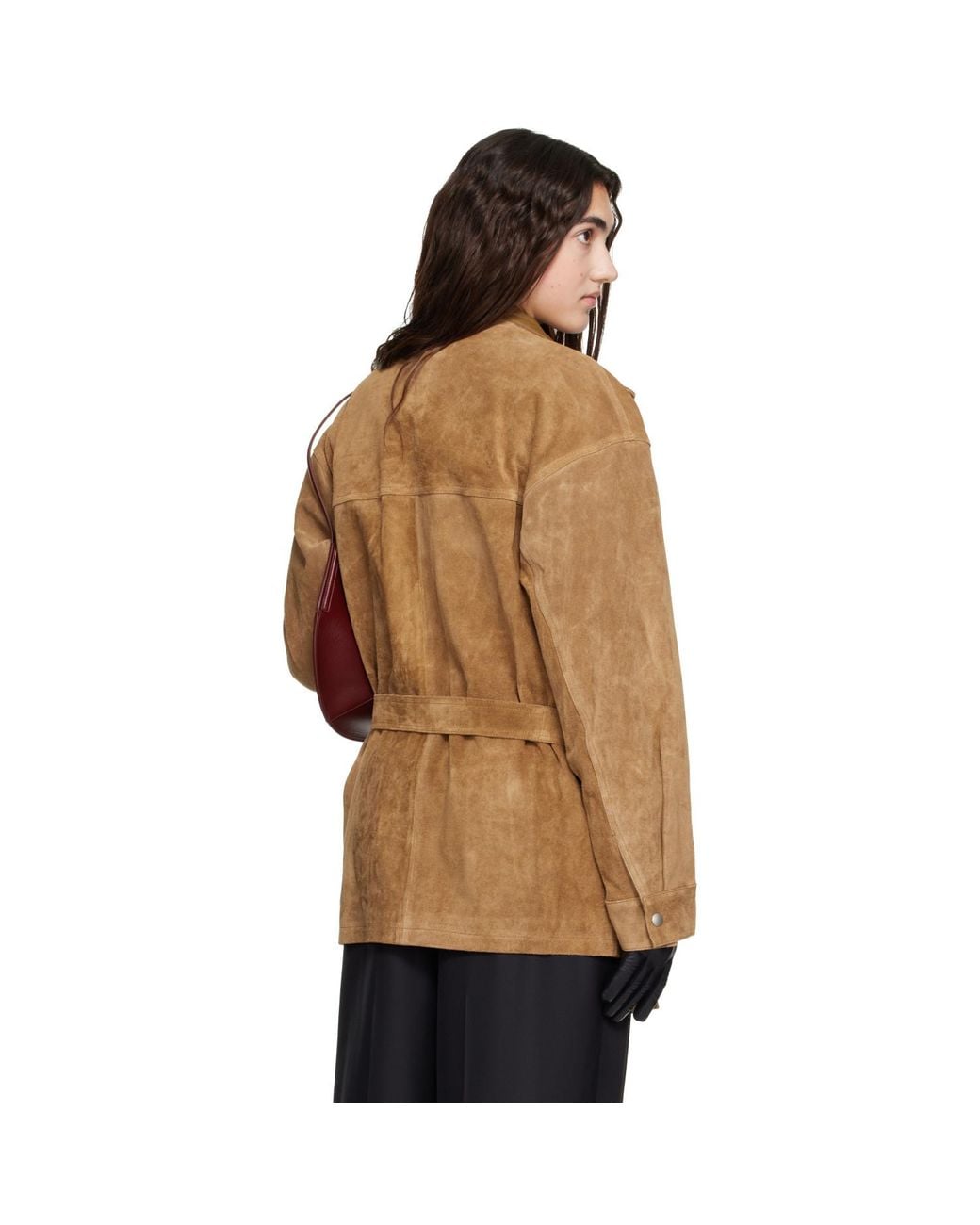 Arma Brown Tan Doran Suede Jacket