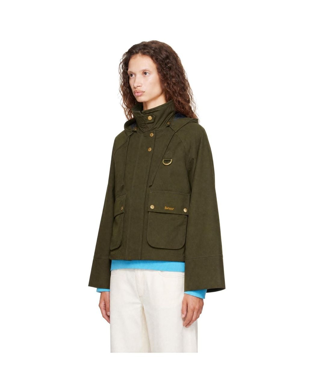 Barbour Green Khaki Terringtone Showerproof Jacket