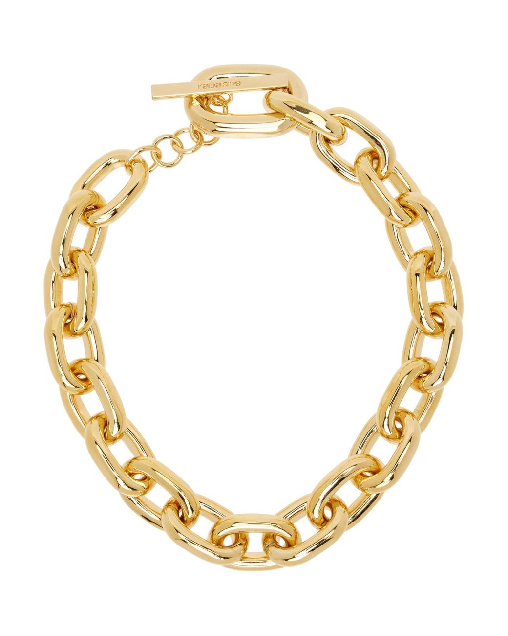 Rabanne Metallic Xl Link Necklace