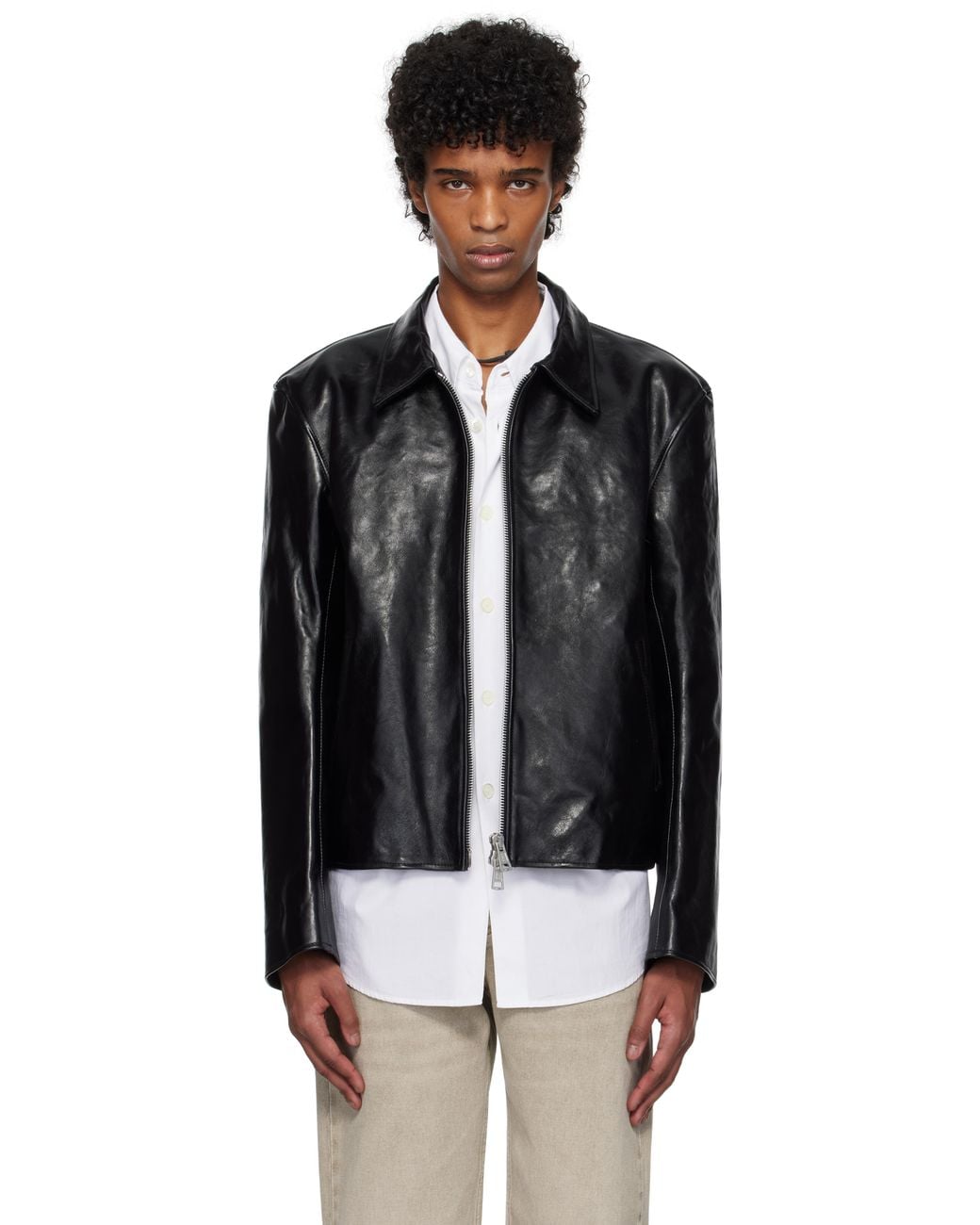 Our Legacy Mini Leather Jacket in Black for Men | Lyst