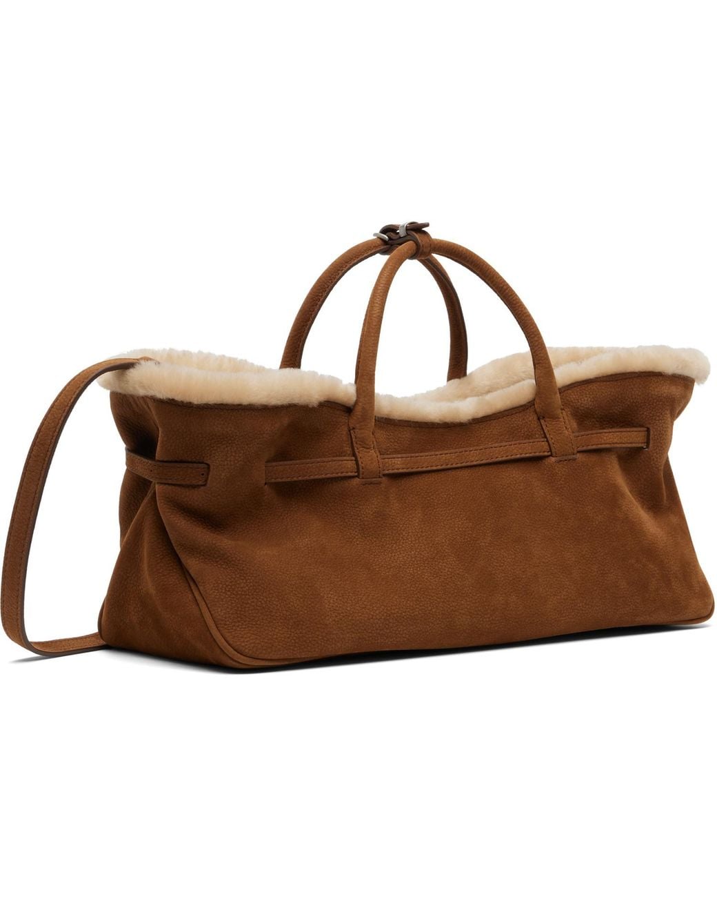 MARGE SHERWOOD Brown Tan Grandma Used Bag