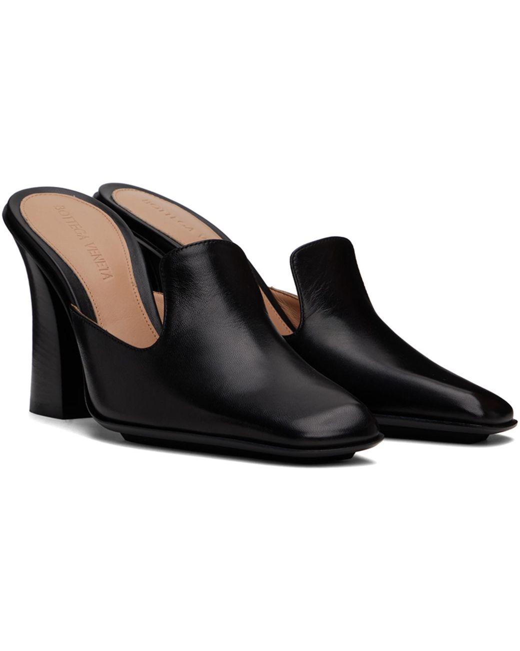 Bottega Veneta Black Step San Marco Mules