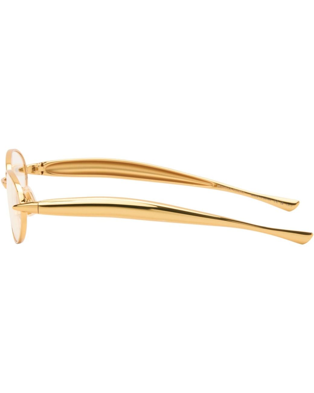 Bottega Veneta Metallic Sardine Oval Glasses for men