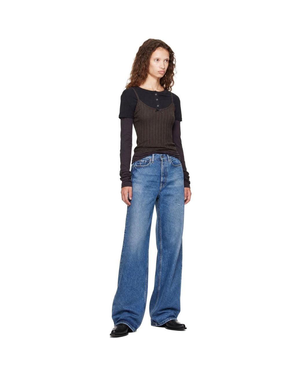 Acne Blue Loose Fit 1981 Jeans