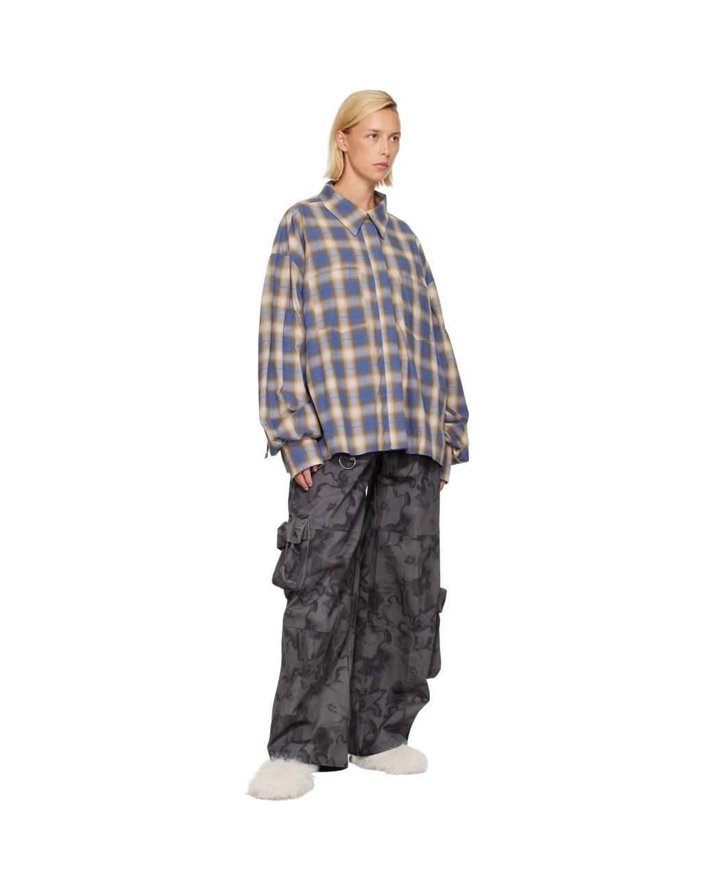 Collina Strada Gray Lawn Cargo Pants