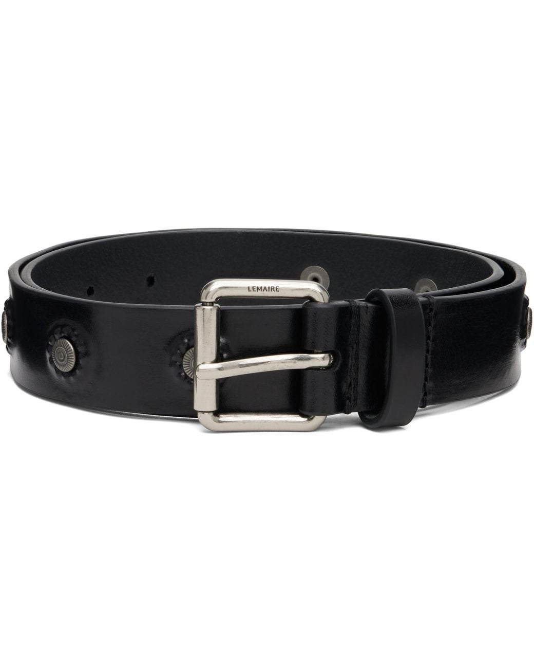 Lemaire Black Marguerite Belt