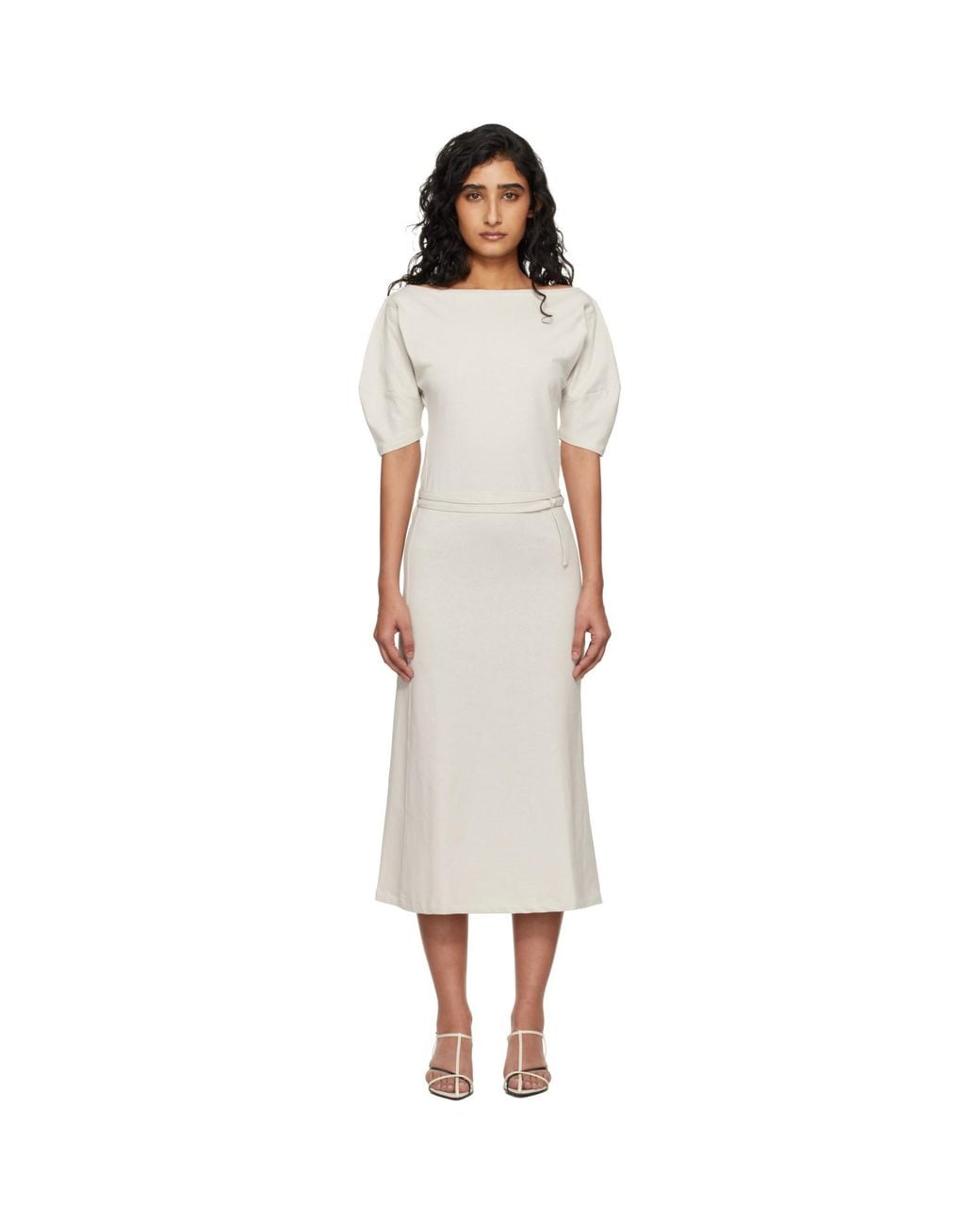 Lemaire Black Off- Off Shoulder Midi Dress