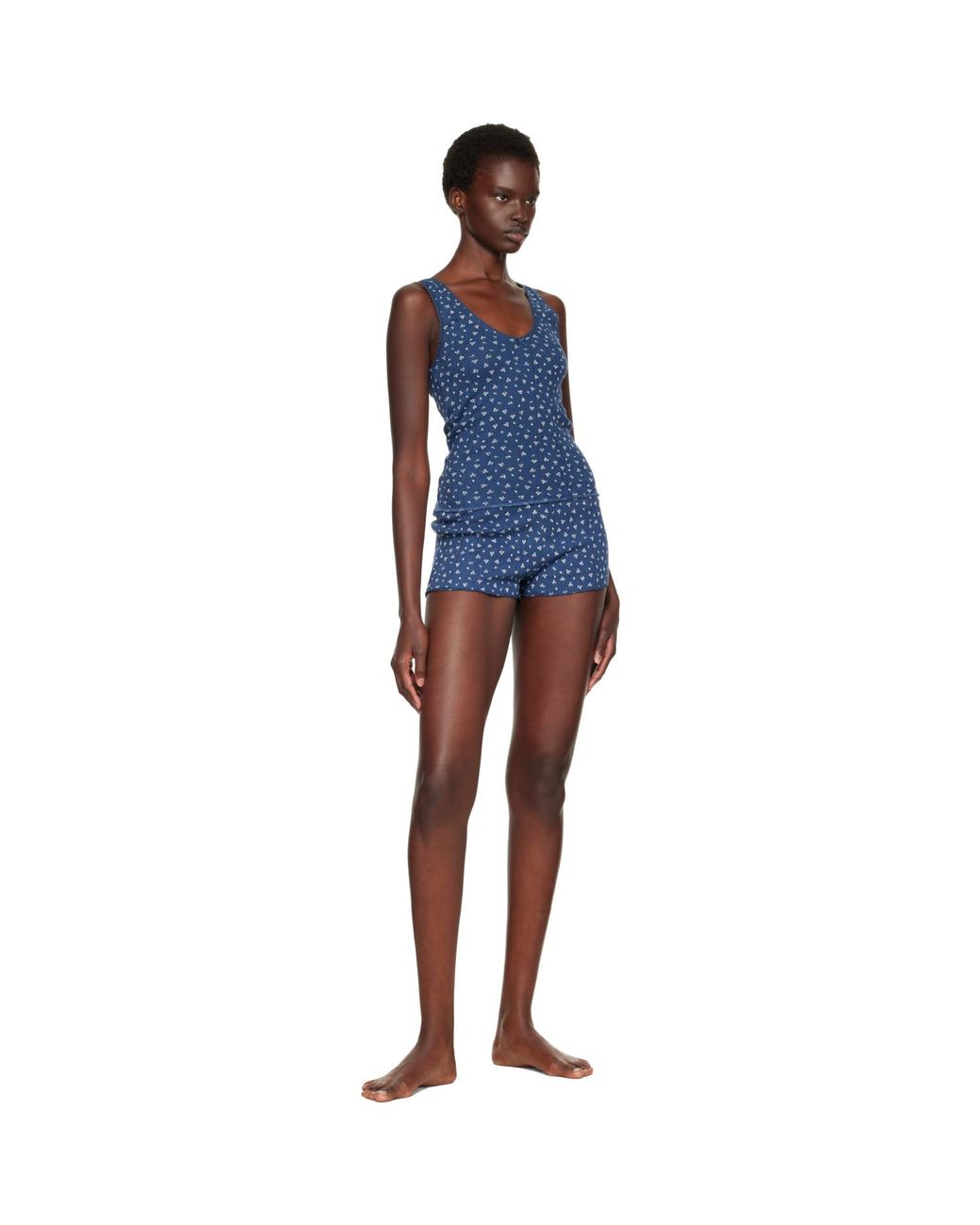 Cou Cou Blue 'The Scoop' Tank Top