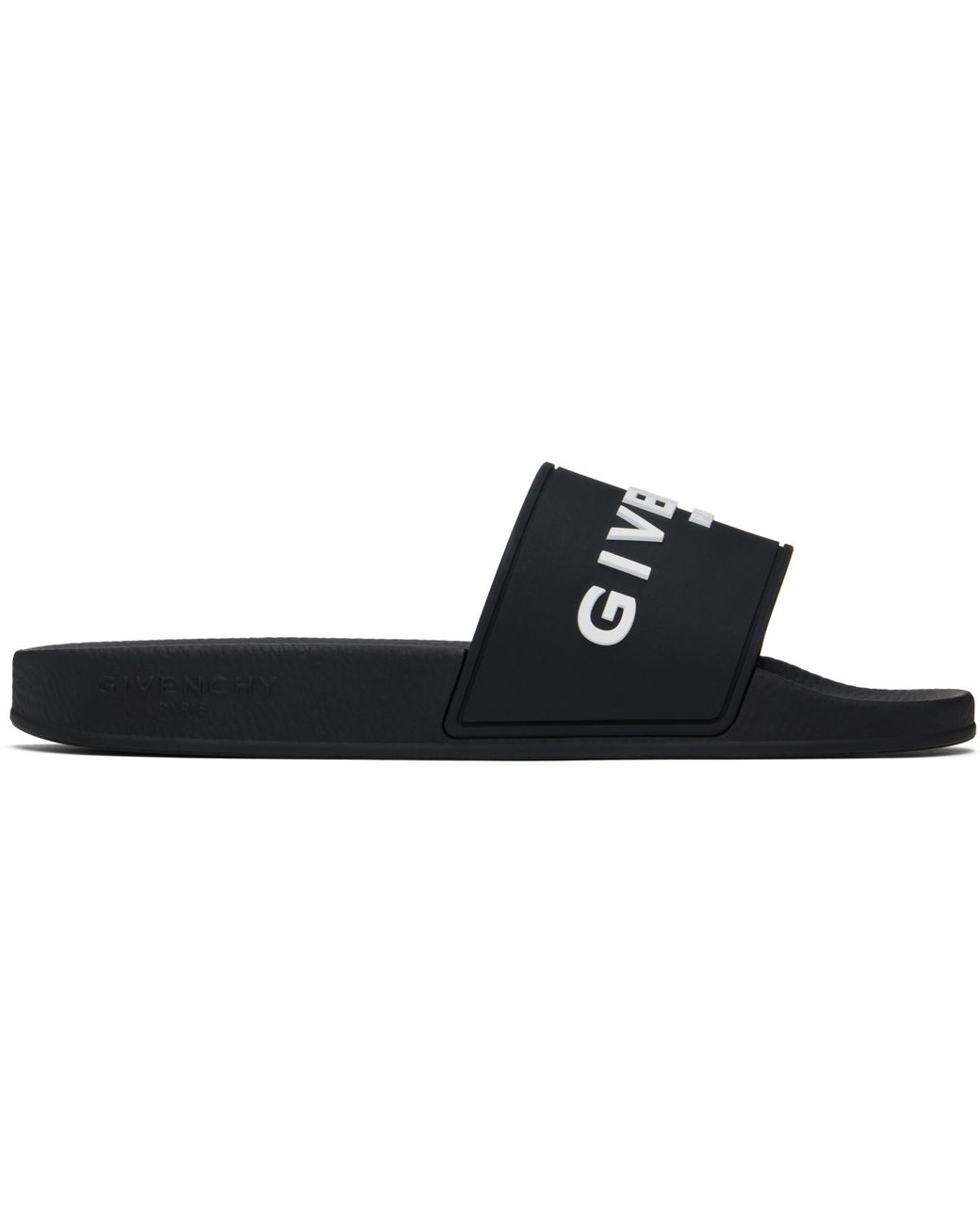 Givenchy Black Rubber Pool Slides for men