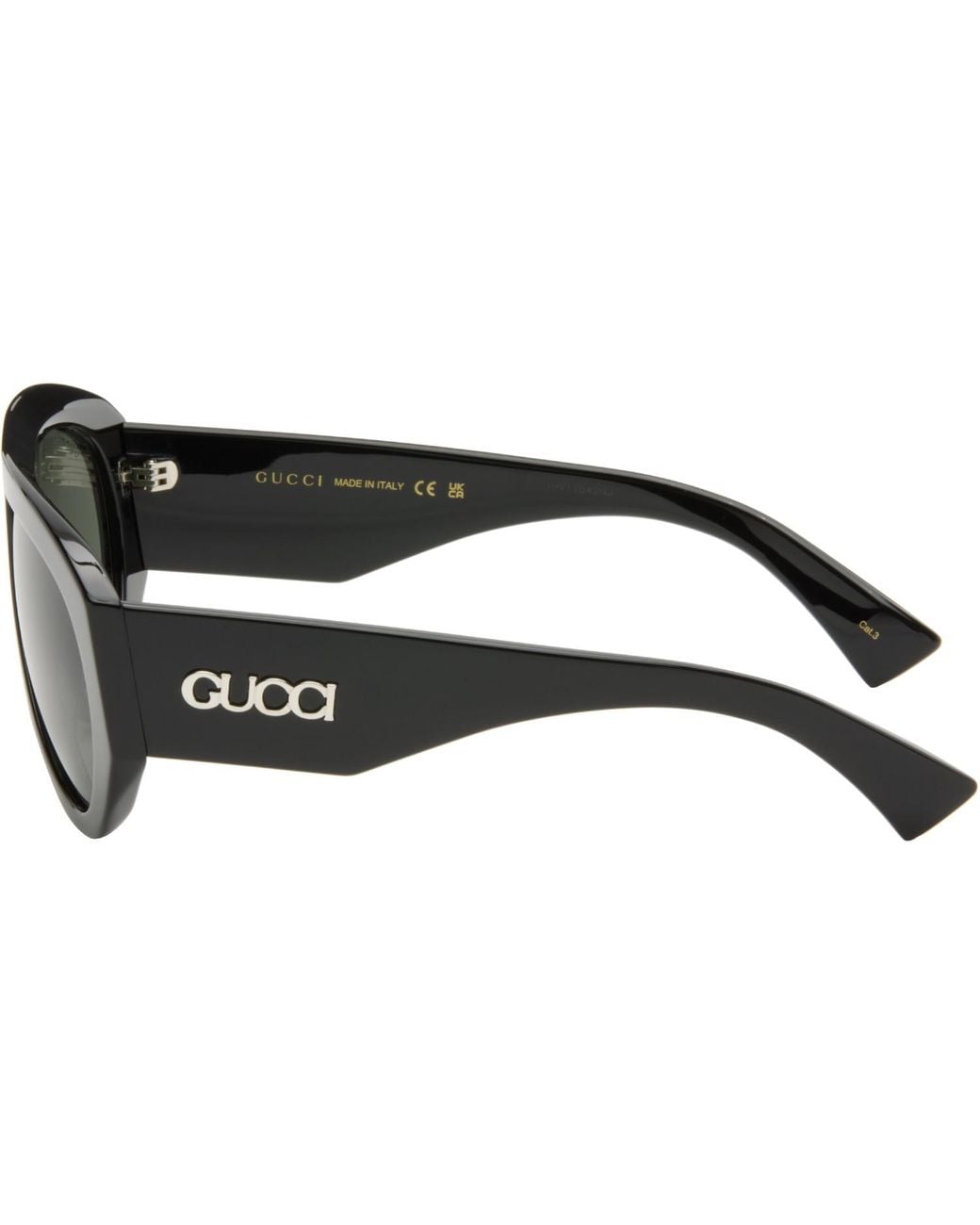Gucci Black Mask Frame Sunglasses