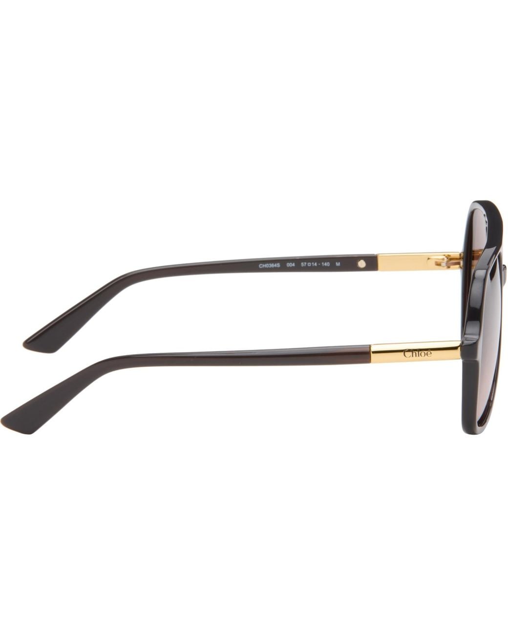 Chloé Brown Aviator Sunglasses
