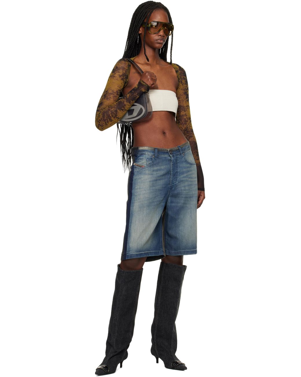 DIESEL Blue De-Sire-Short-S1 Denim Shorts