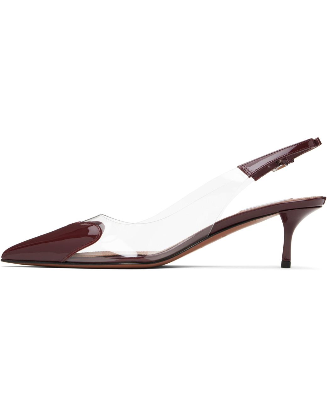 Alaïa Black Burgundy 'Le Coeur' Heels