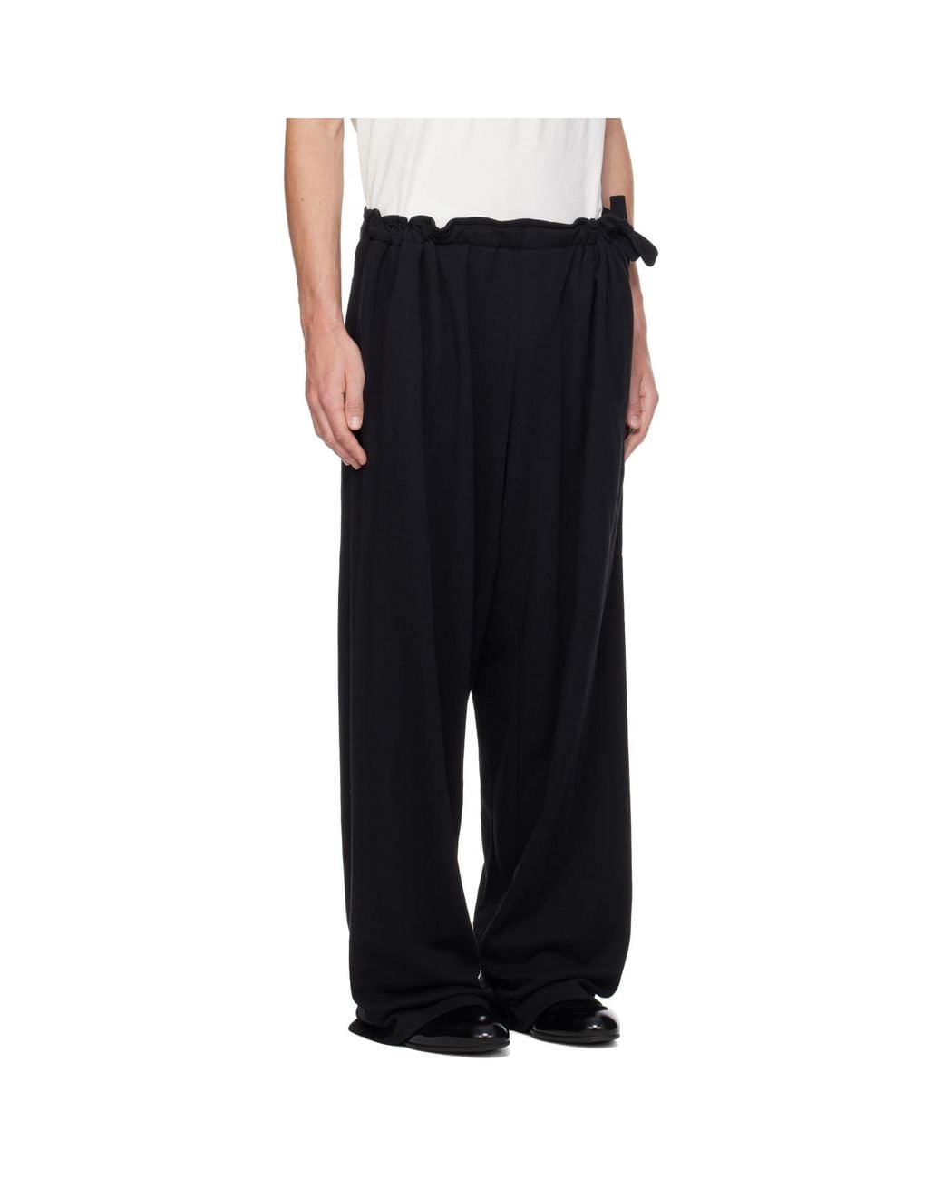Kiko Kostadinov Black Oscar Wide Trousers for men