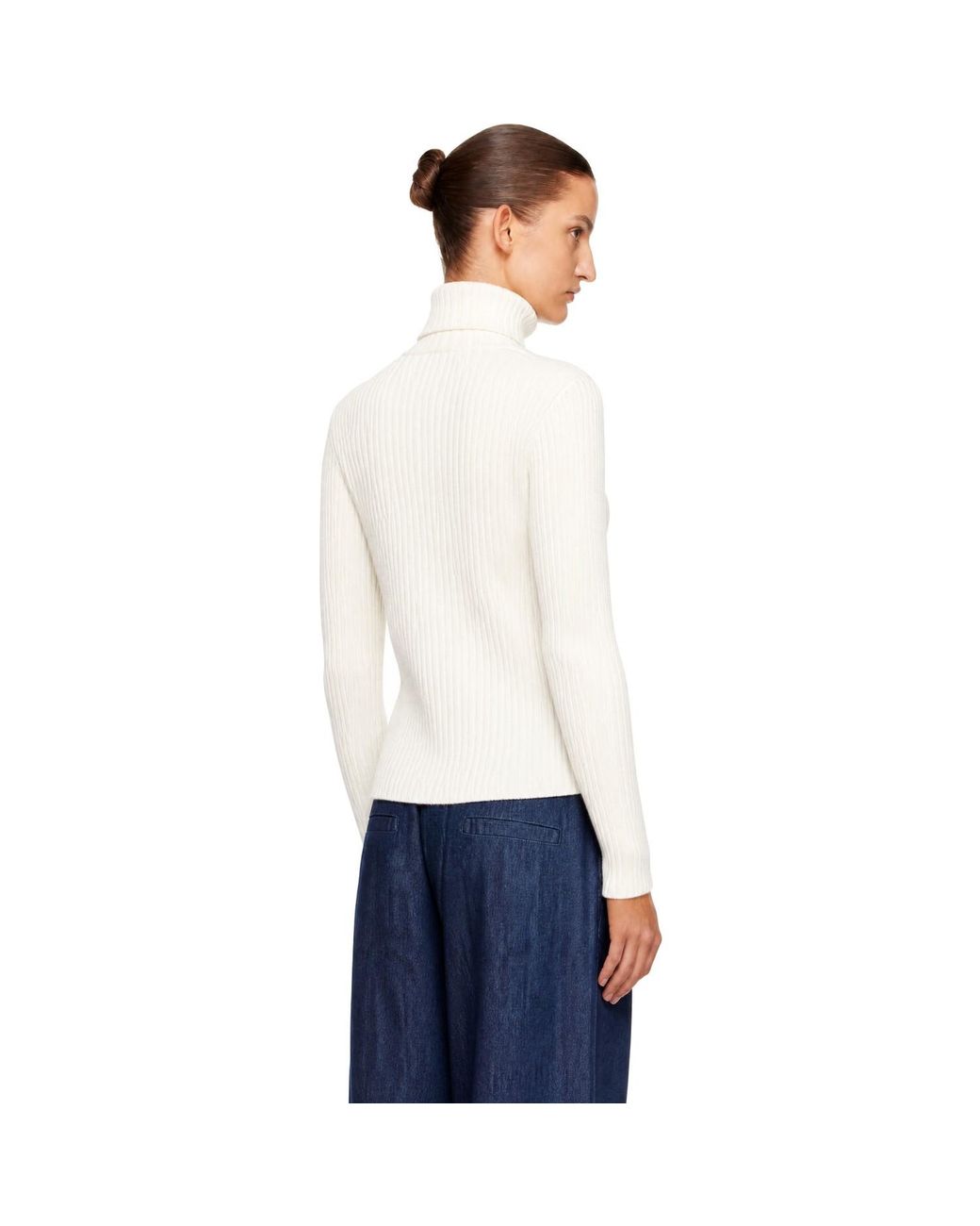 Still Here White Off- Miller Turtleneck Sweater