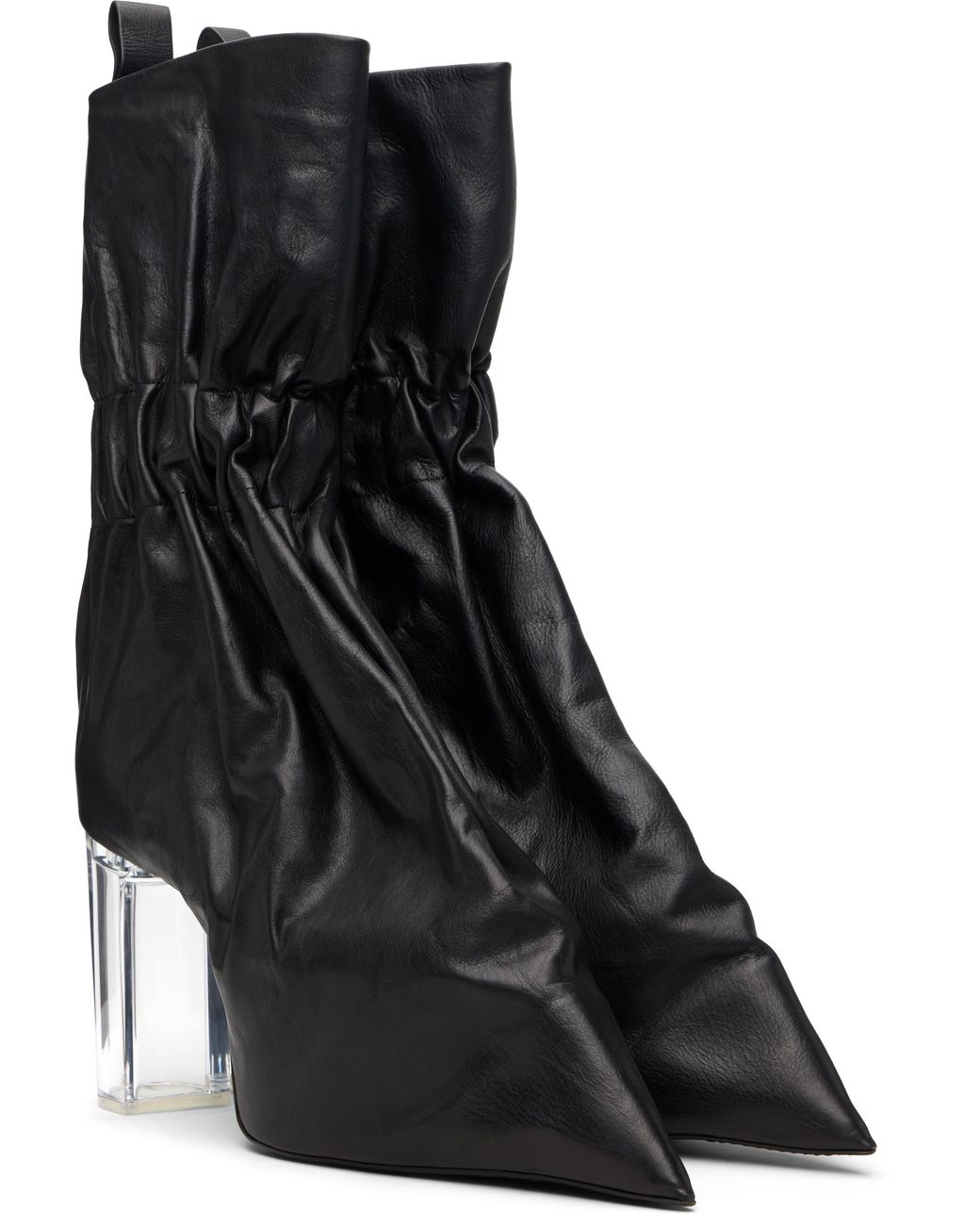 Rick Owens Black Temple Tied Taquito Boots for men