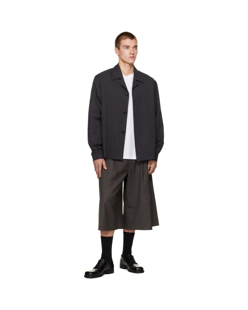 Our Legacy Black Split Shorts for men