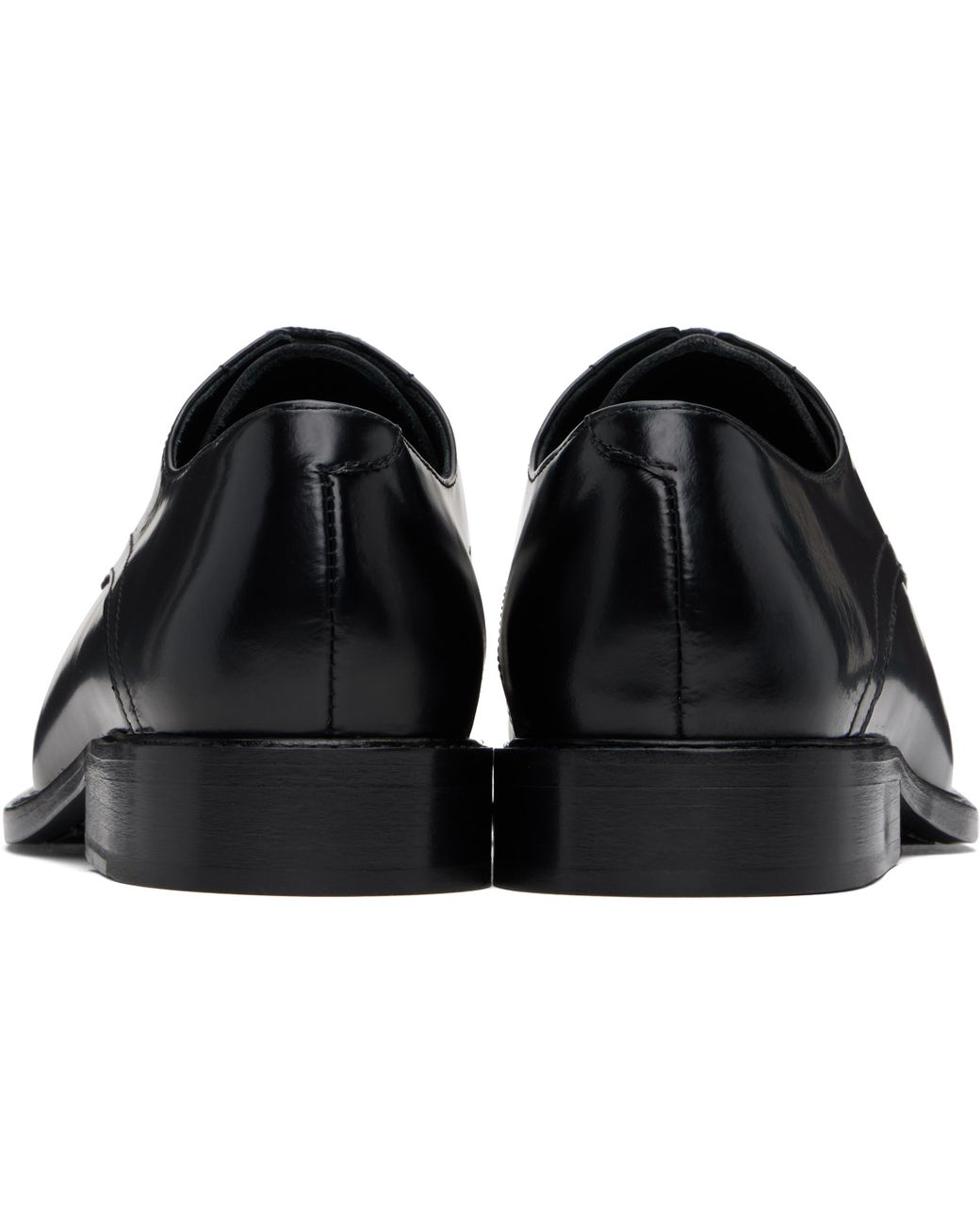 靴 STEFAN COOKE SLASHED SQUARE TOE EU41 Stefan Cooke Slashed Square Toe Derby Shoes | Black | FARFETCH