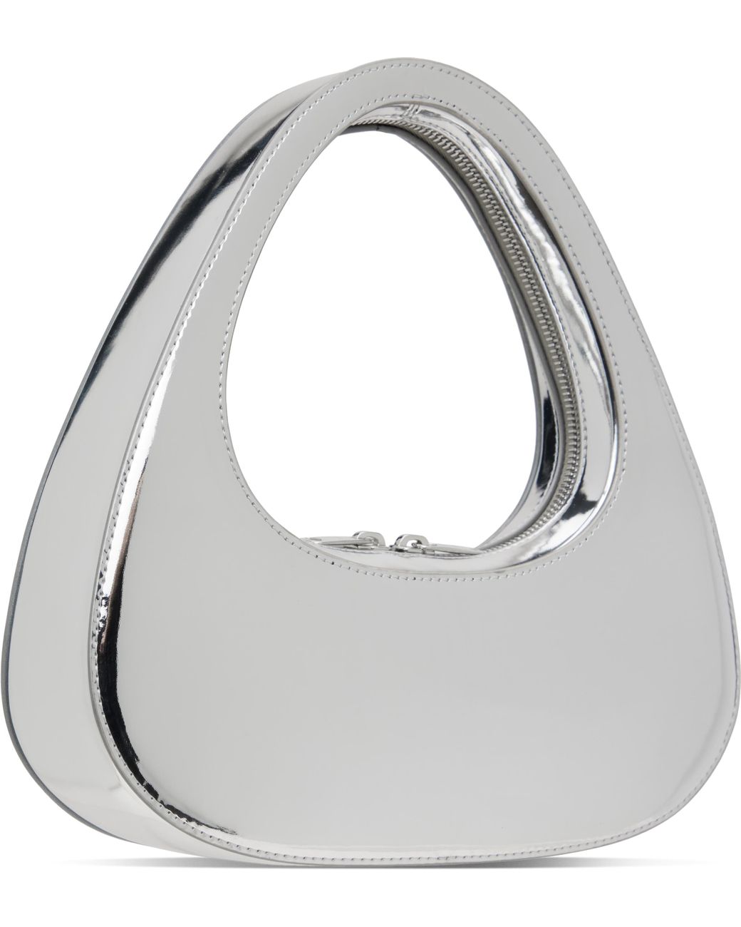 ★Coperni★ Mirrored Baguette Swipe Bag Silver COPERNI Silver Mirrored Baguette Swipe Bag - Bags - Compare