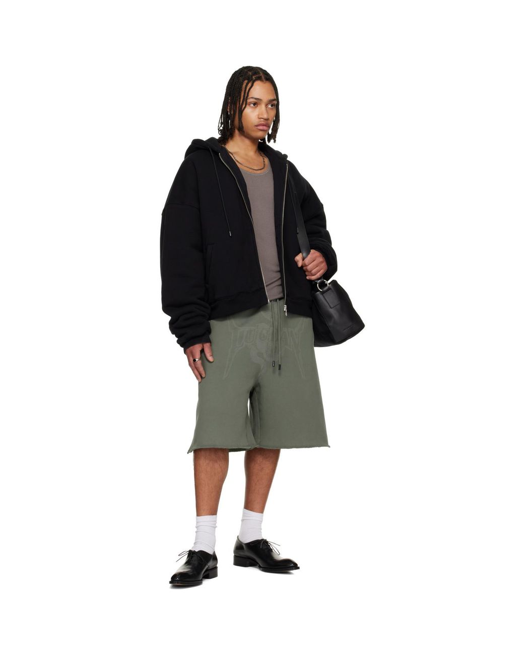 Lu'u Dan Green Zoku Shorts for men
