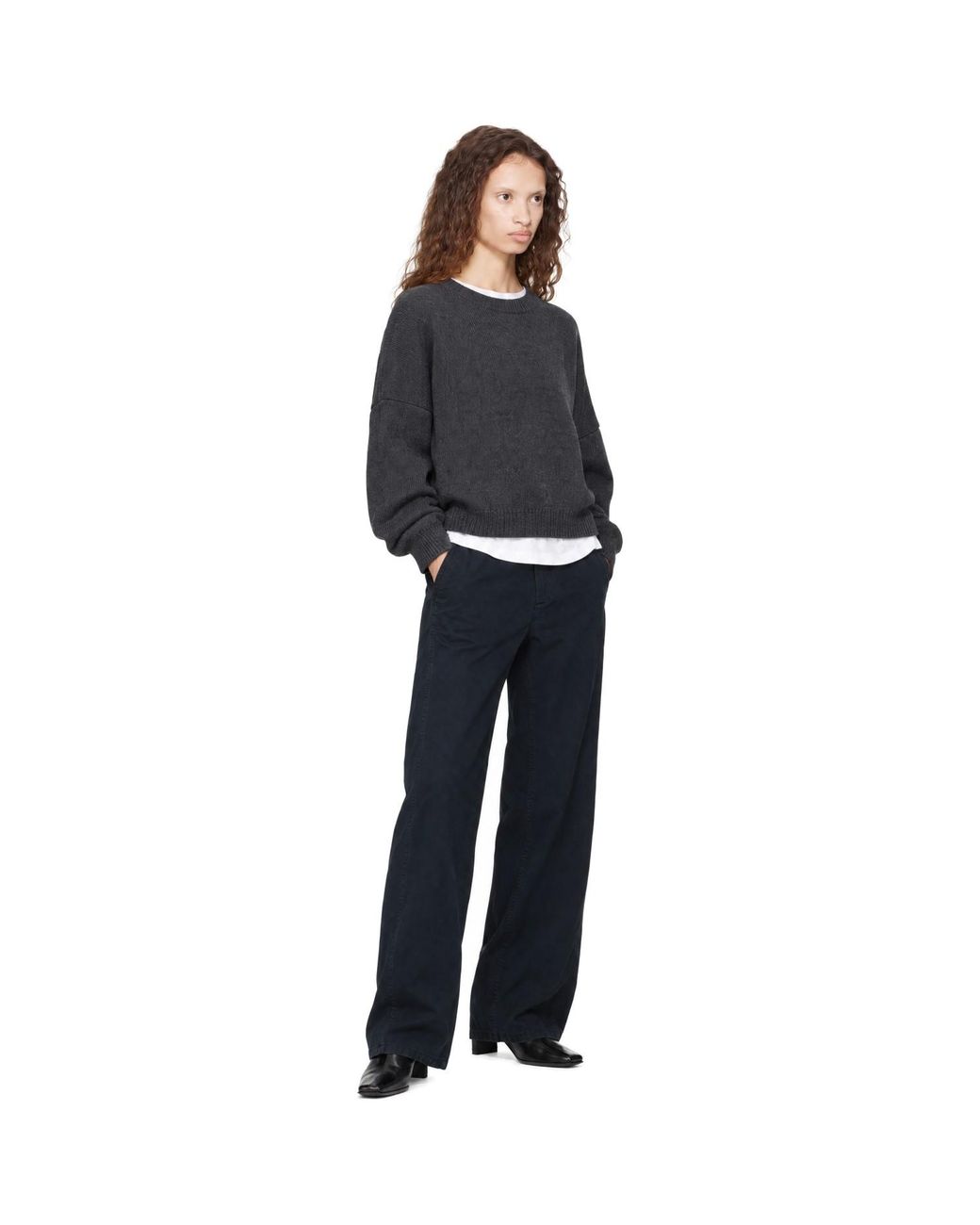 Pantalon Chino Ample Sofie Bleu Marine Rag & Bone en coloris Blue
