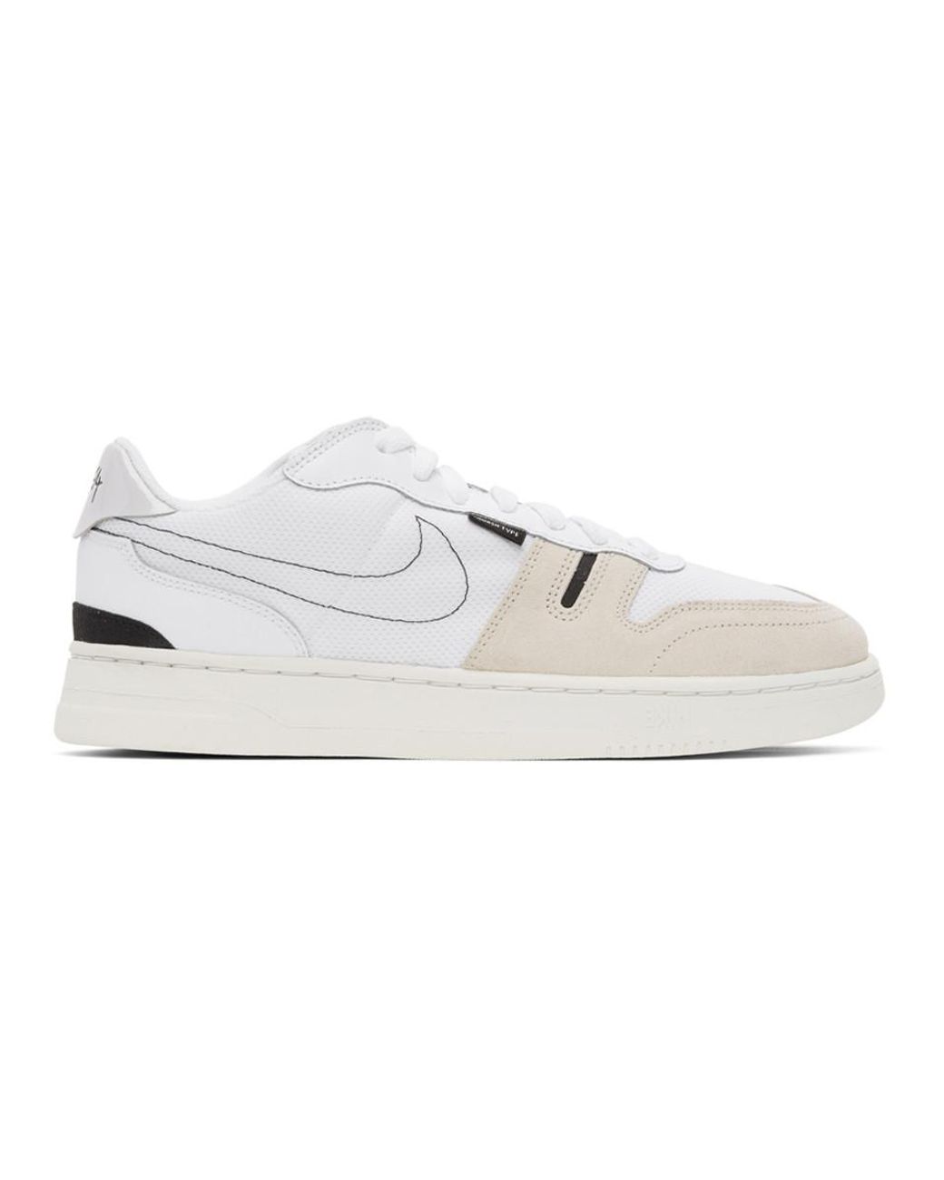 nike squash type sneakers white