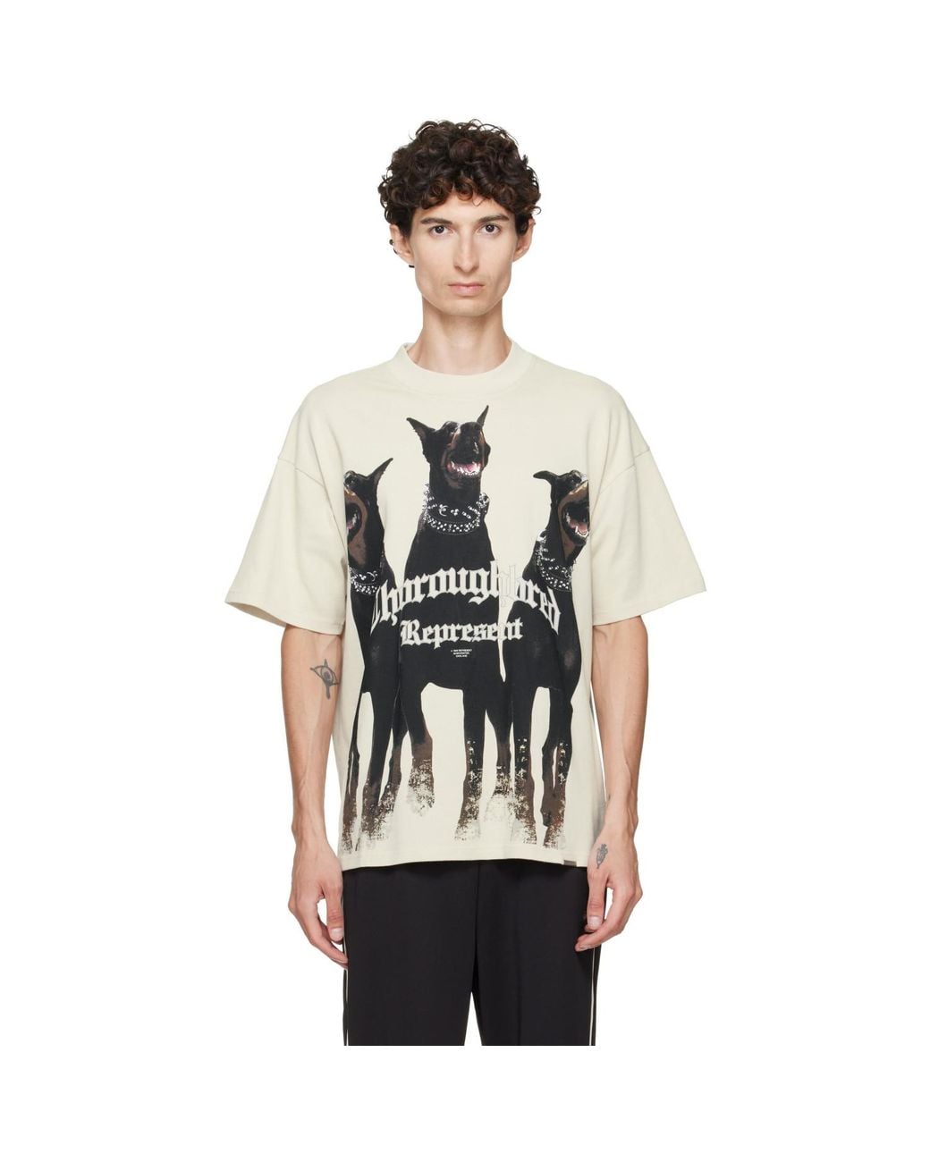 Represent Gray Thoroughbred T-Shirt for men
