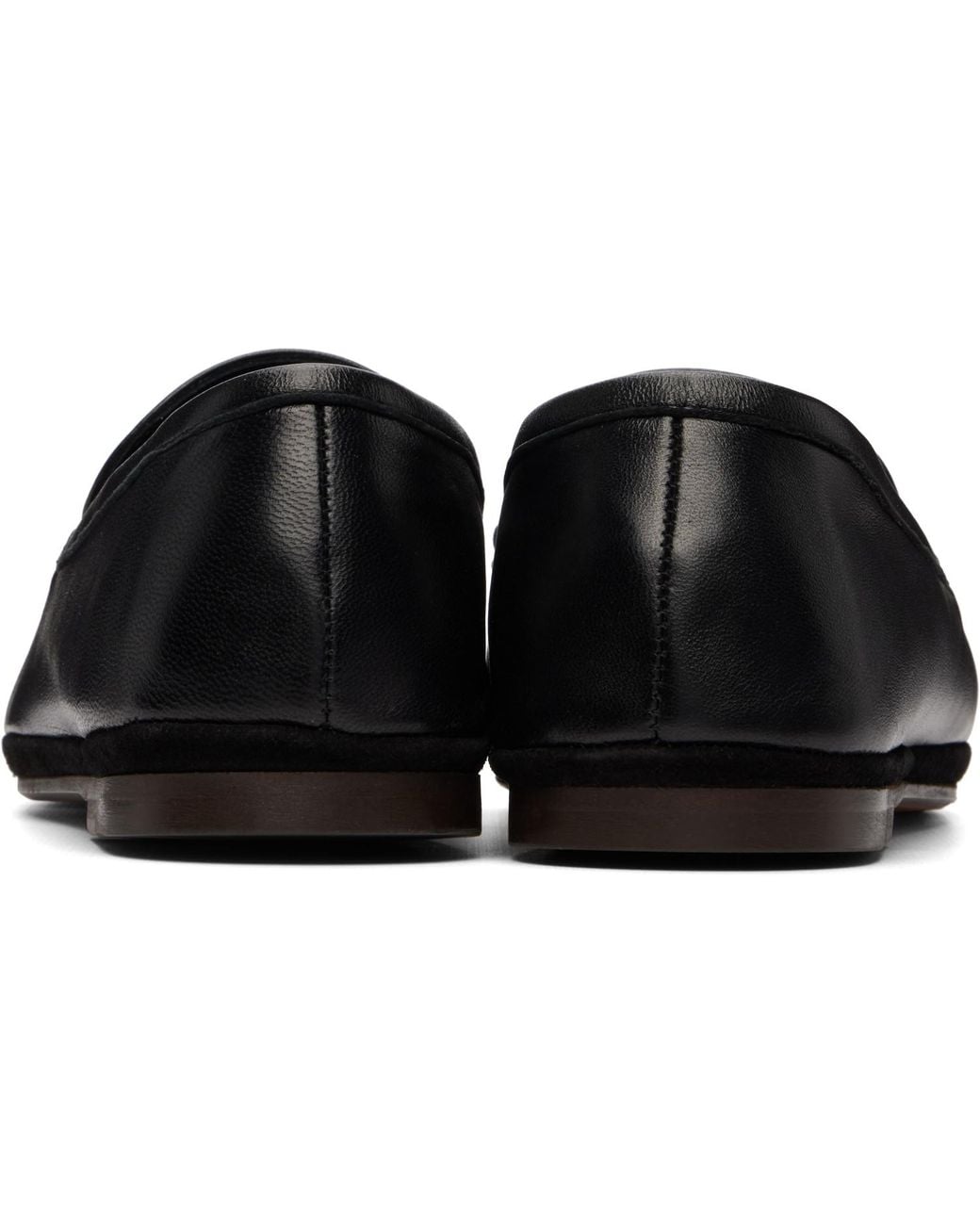 Lemaire Black Outdoor Slipper Loafers