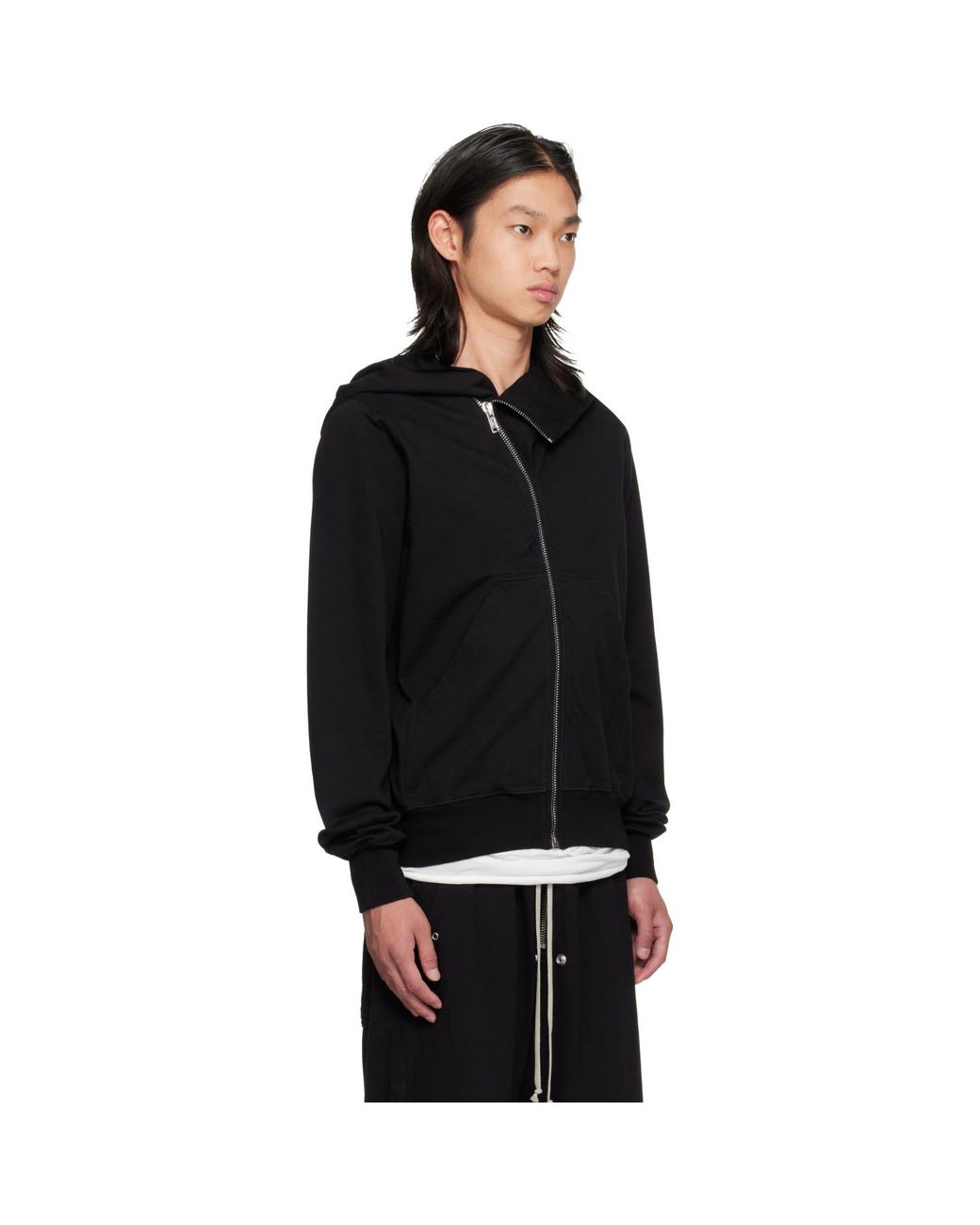 Rick Owens Black Tower Mountain Hoodie for men