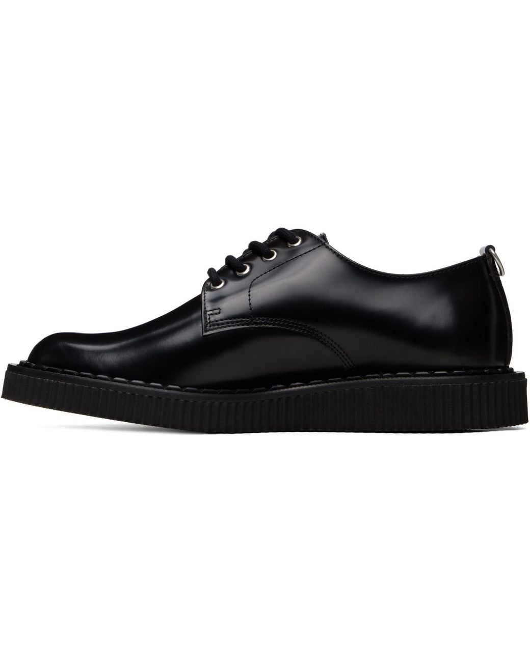 George Cox Black 4 Eyelet Derbys for men