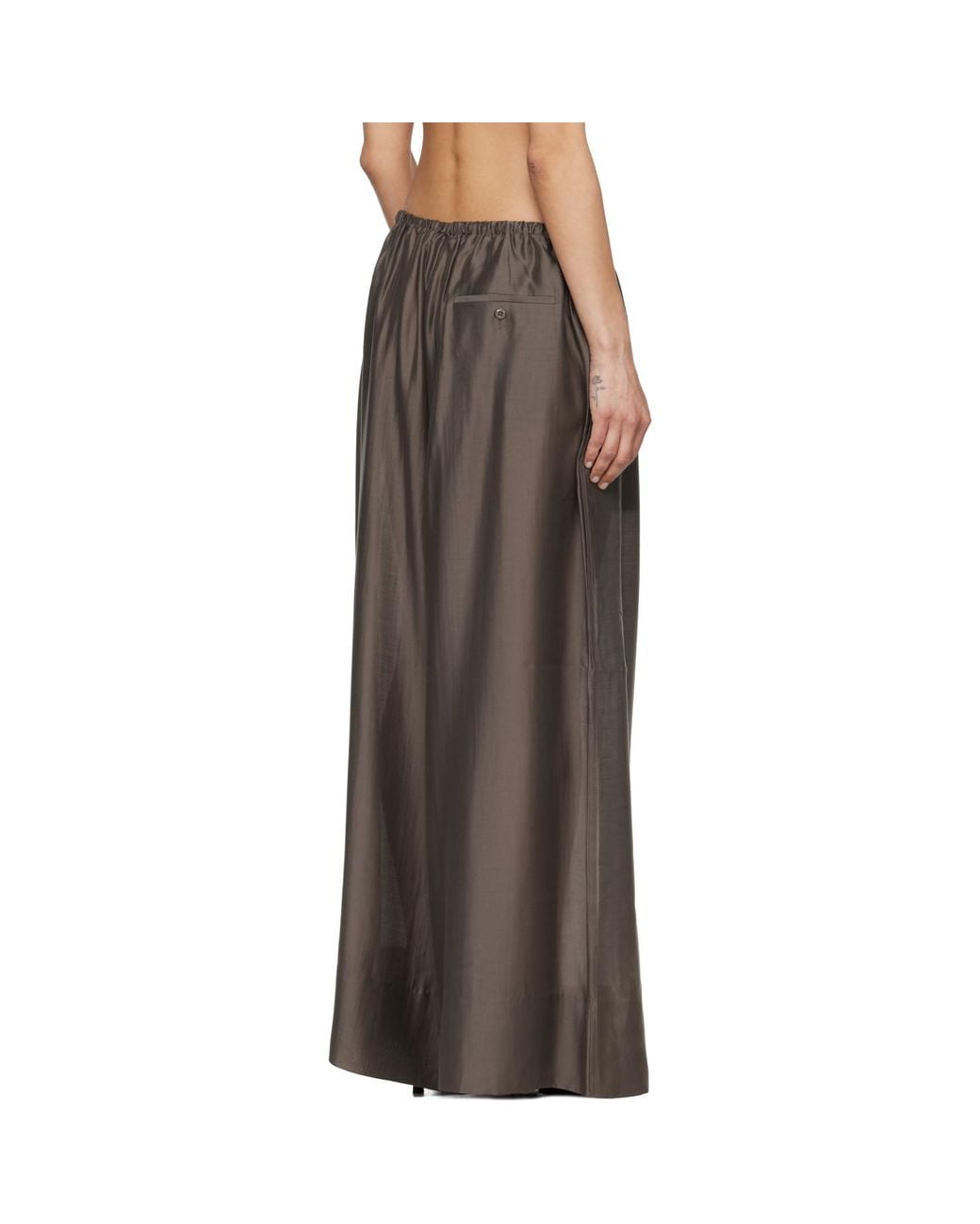 Entire studios Brown Vento Wide Leg Trousers