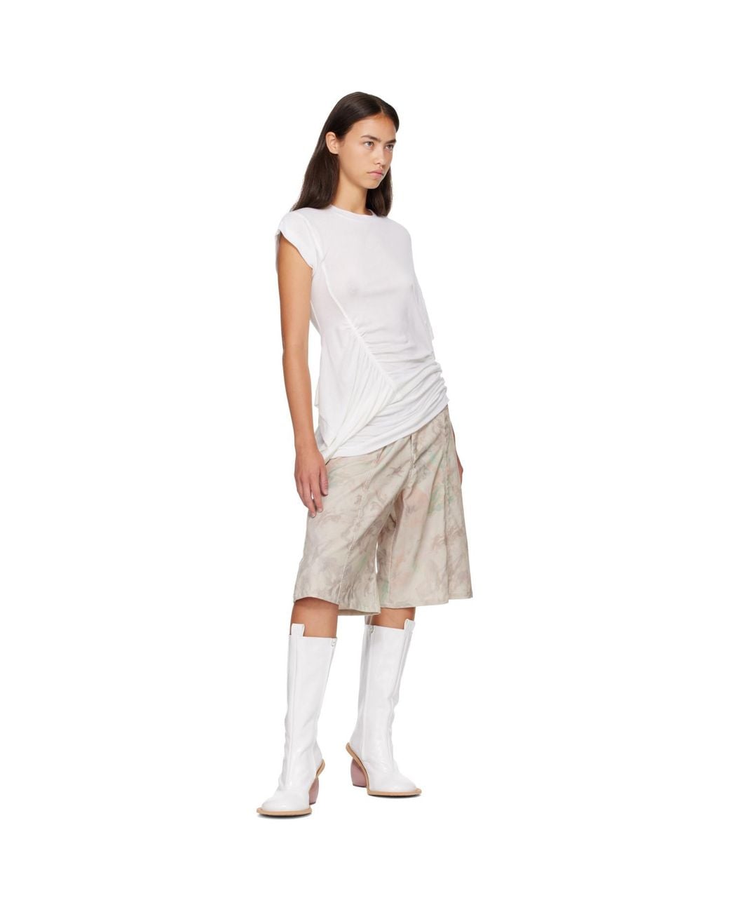 Yume Yume White Love Tall Boots