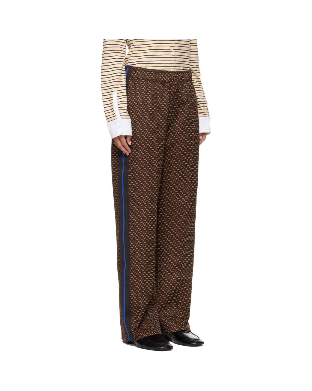 Wales Bonner Brown Mudra Lounge Pants