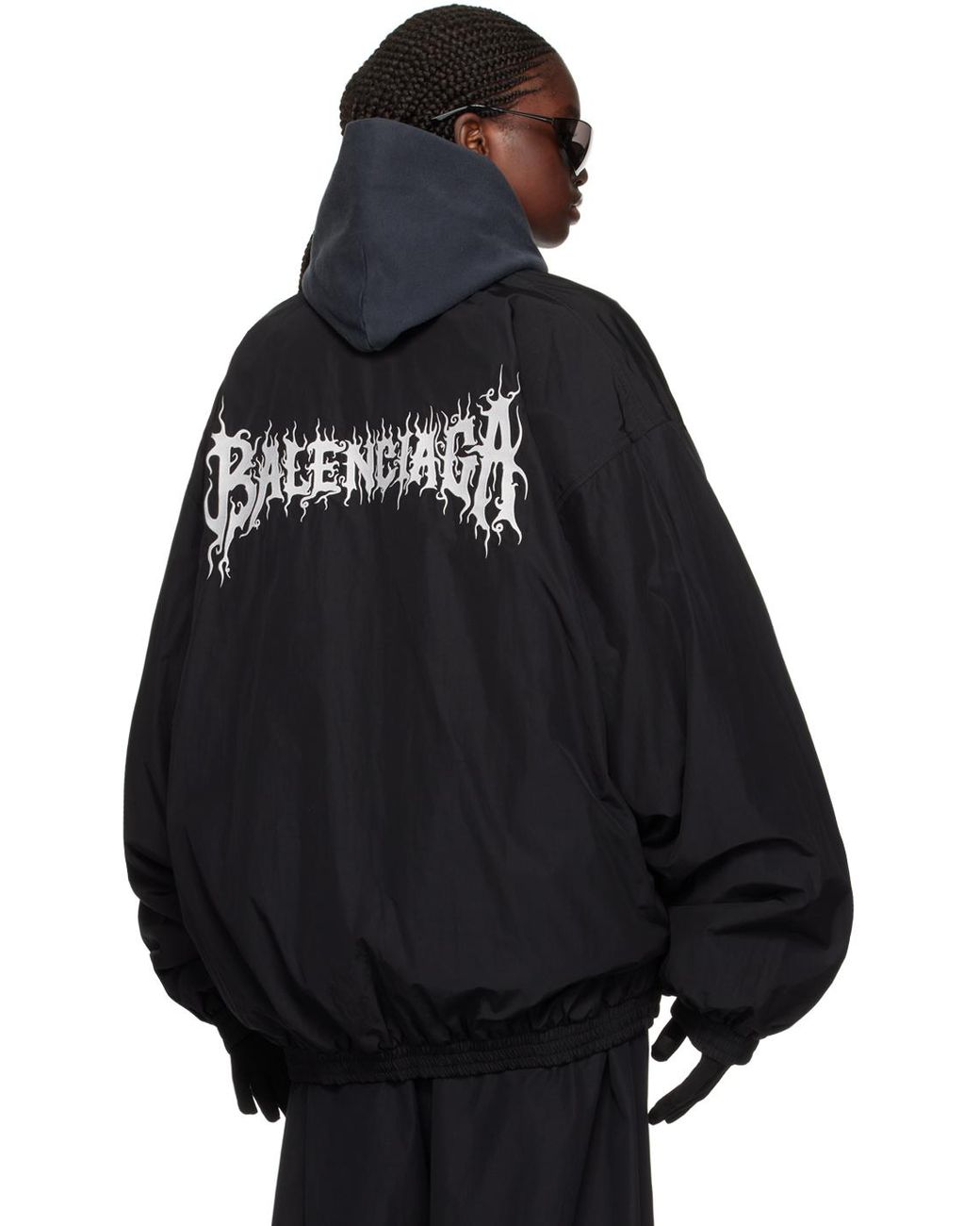 Balenciaga Black Diy Metal Outline Track Jacket in Blue Lyst