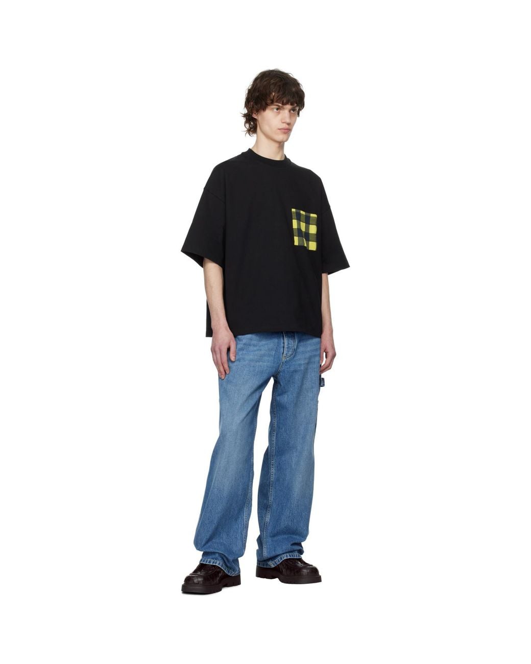 Bottega Veneta Black Soft Cotton Jersey T-Shirt for men