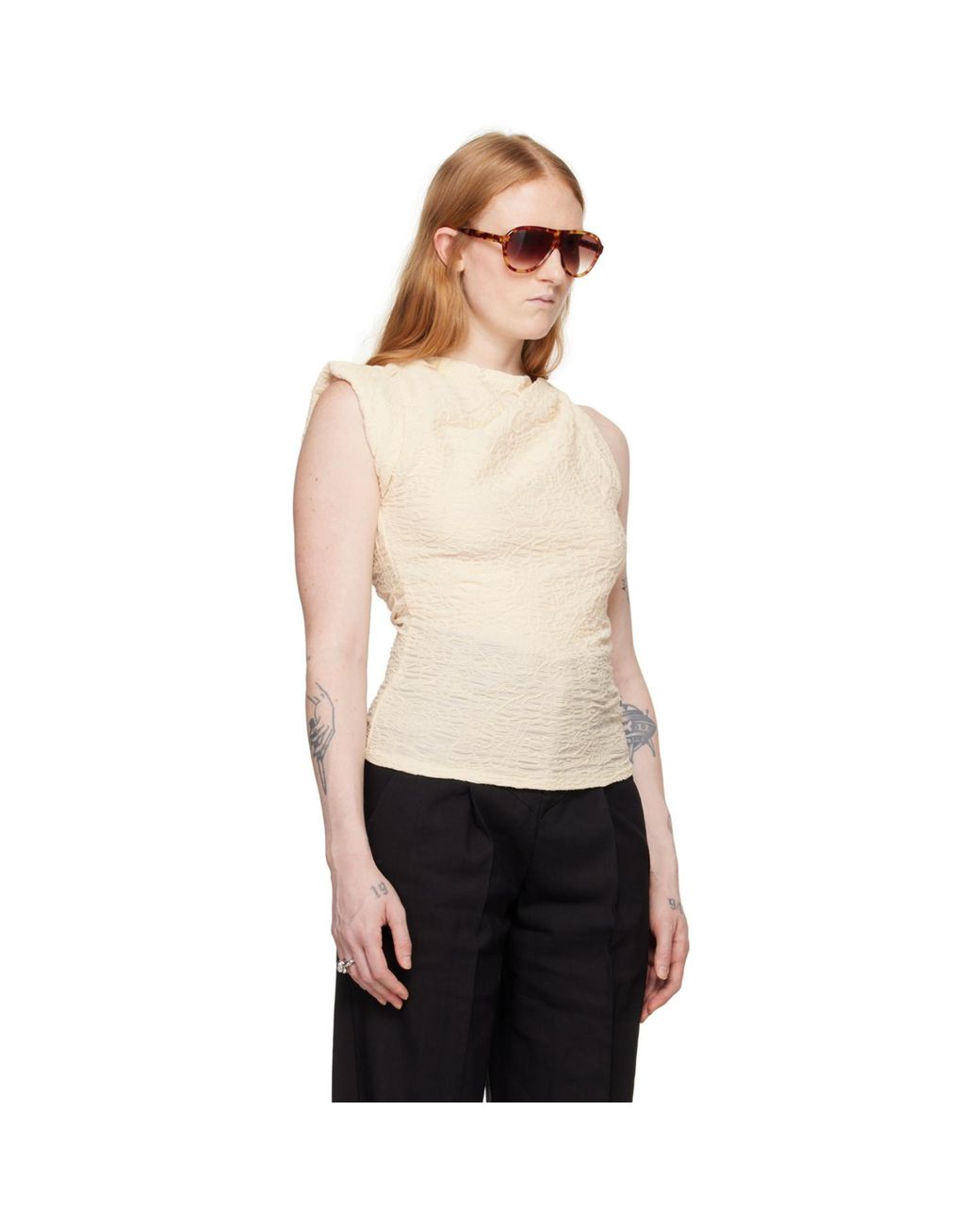 Isabel Marant Black Off-white Fabiena T-shirt